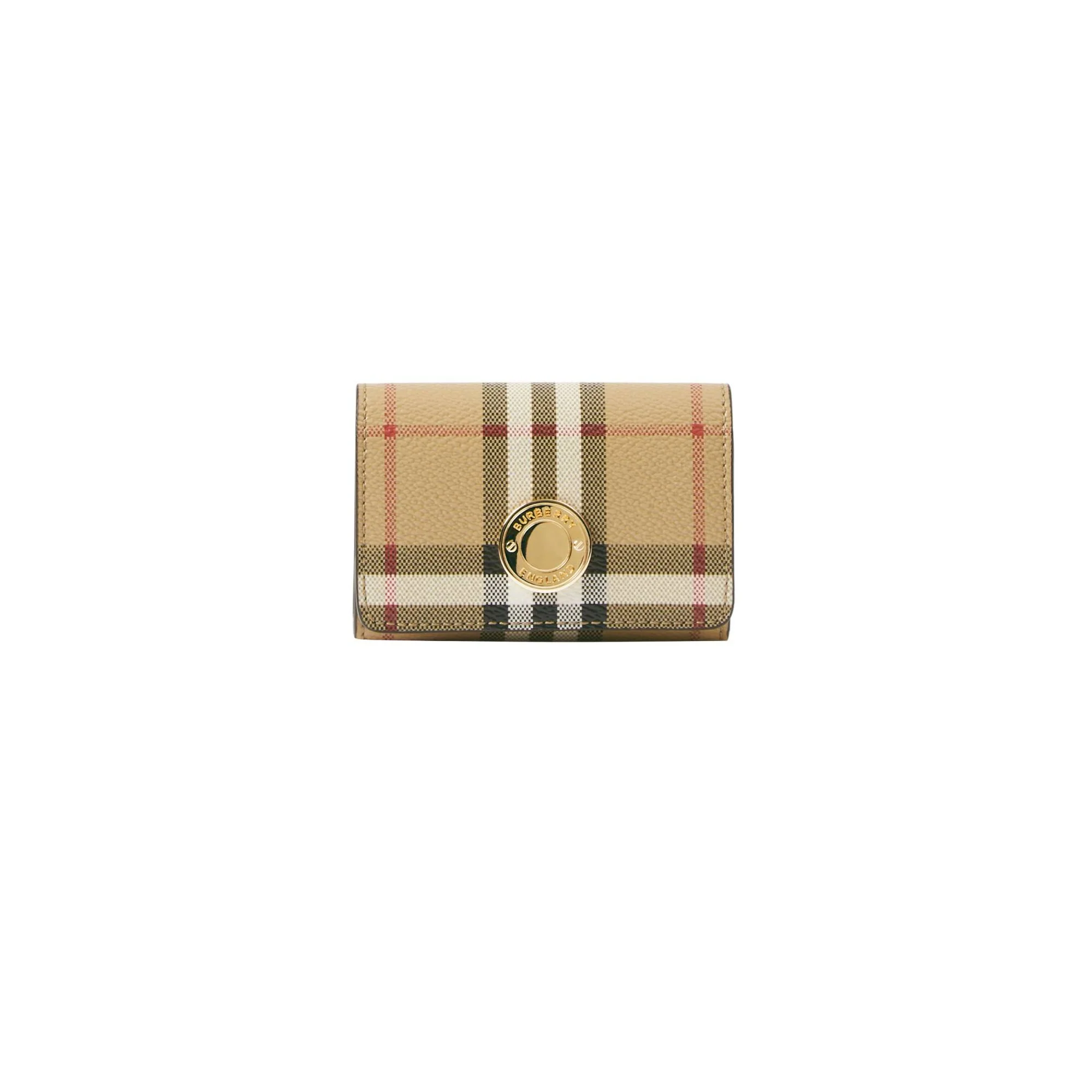 Check Card Case with Detachable Chain Strap - A.B Vintage Check