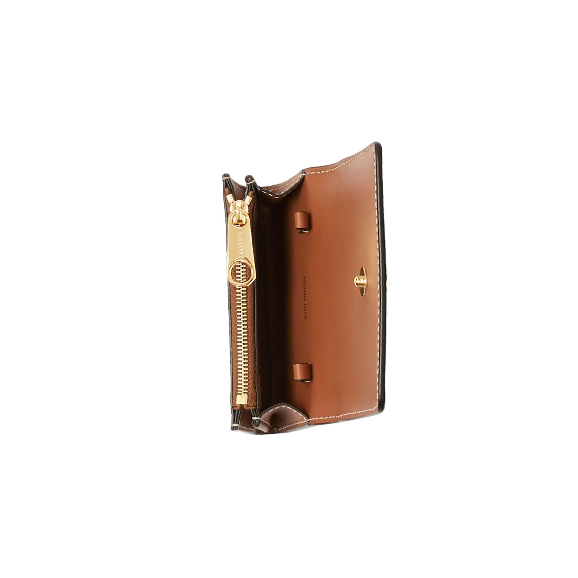 Check Card Case with Detachable Chain Strap - A.B Vintage Check - Image 4