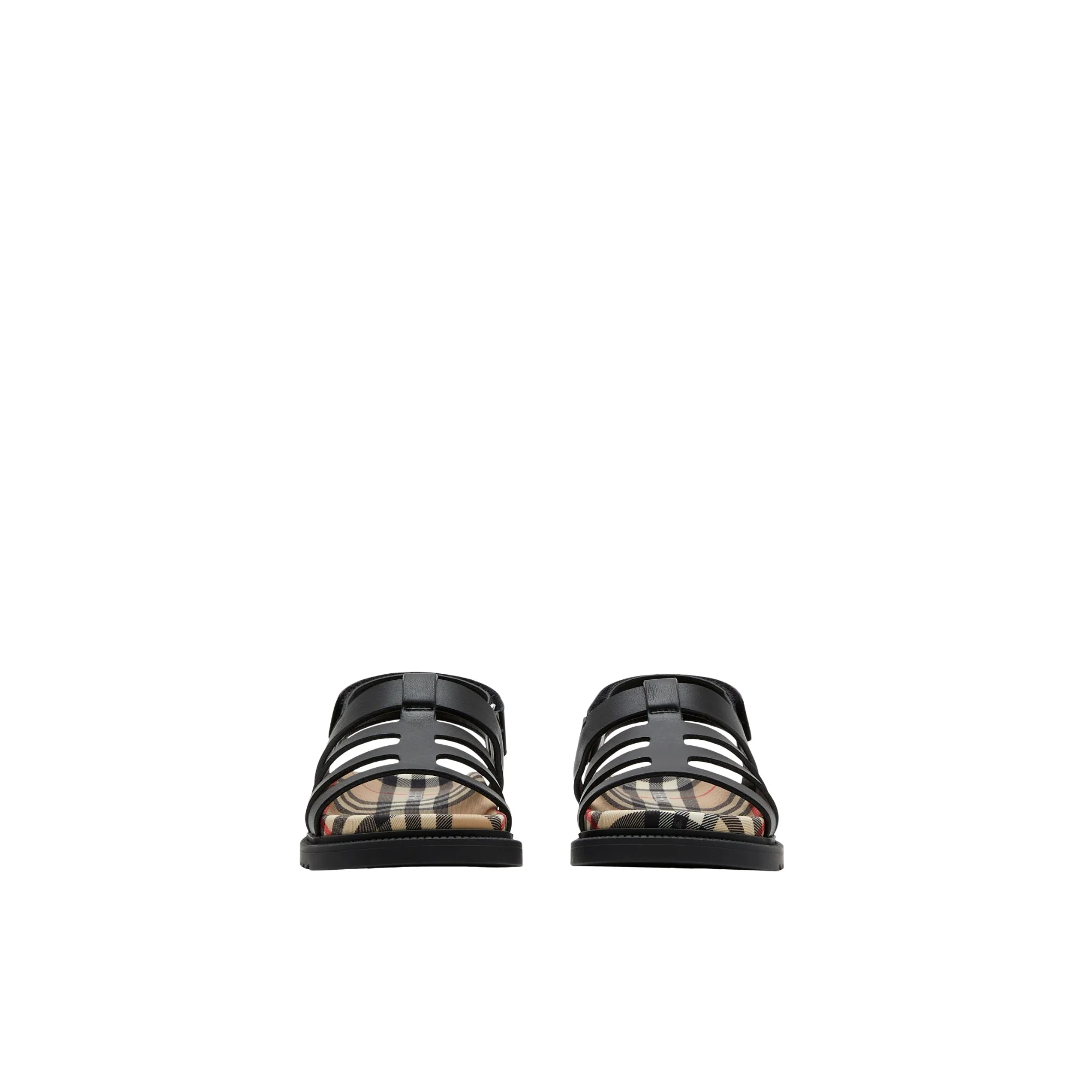 Leather Sandals - Black - Image 2
