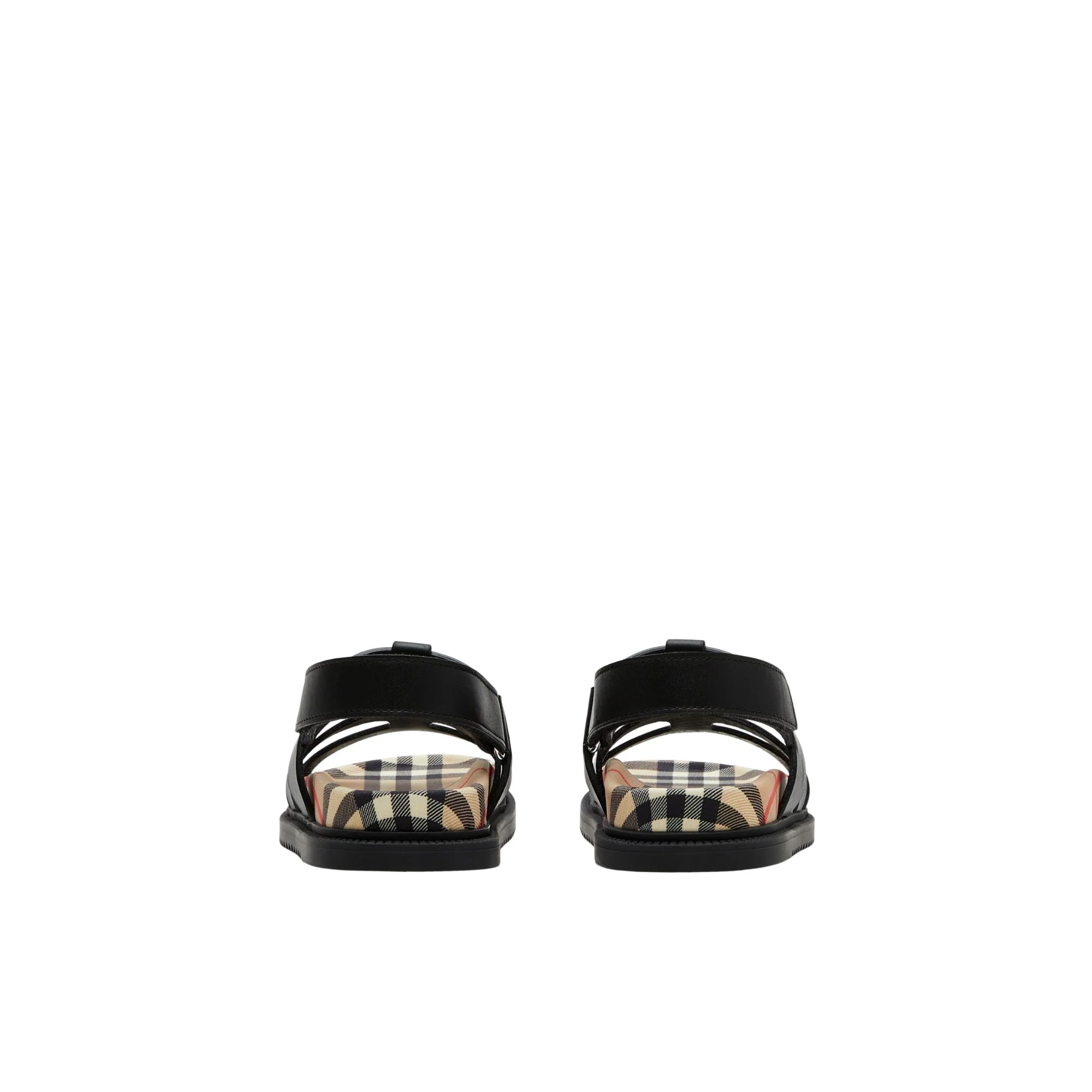 Leather Sandals - Black - Image 3