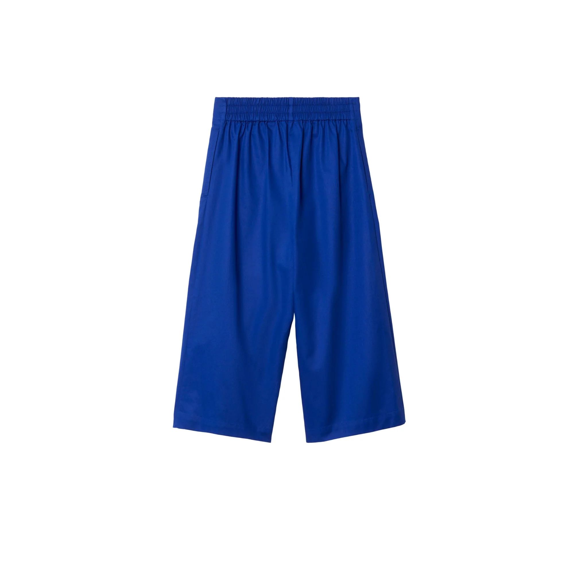 Pleated Cotton Trousers - Knight - Image 2