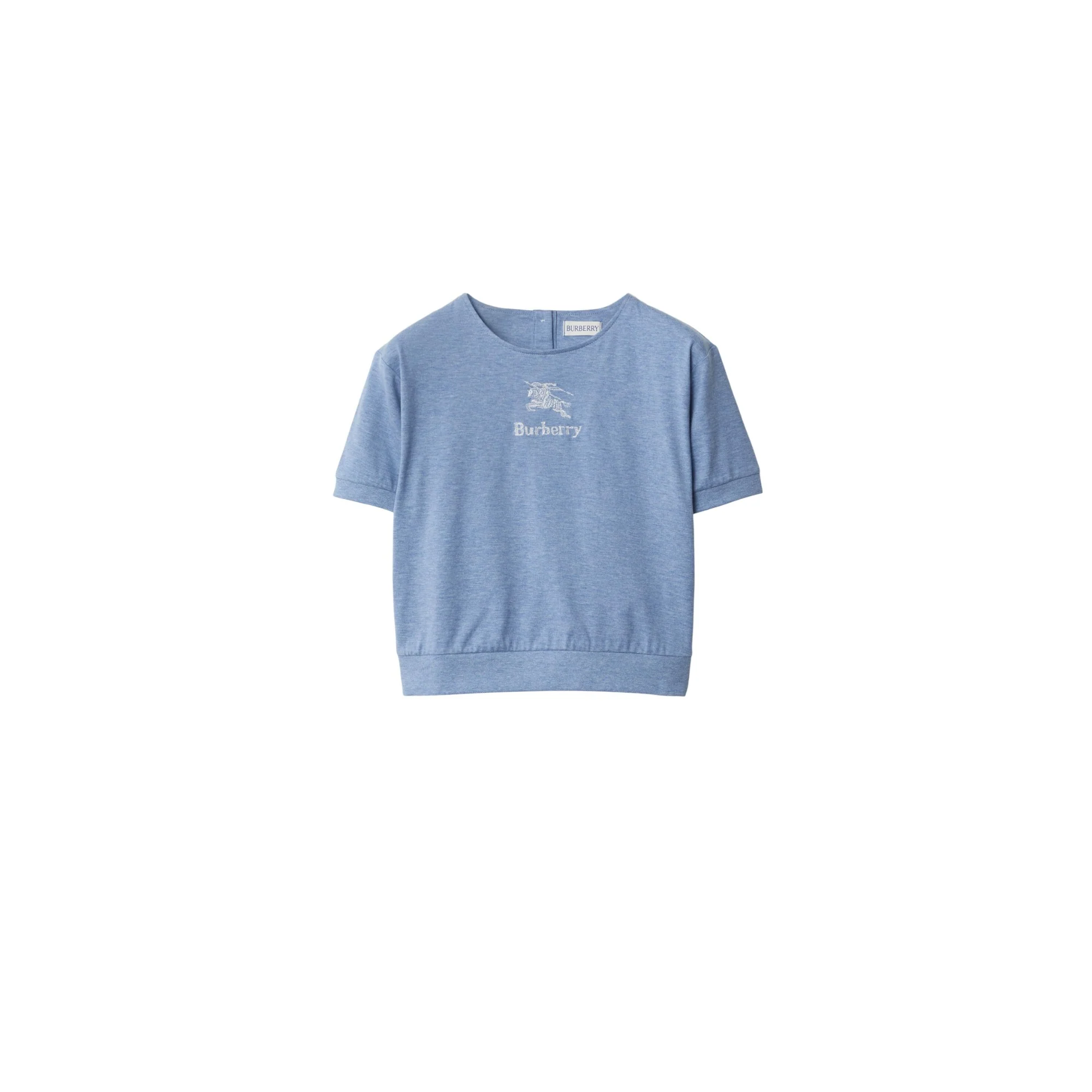 Cotton T-shirt - Light Blue Melange