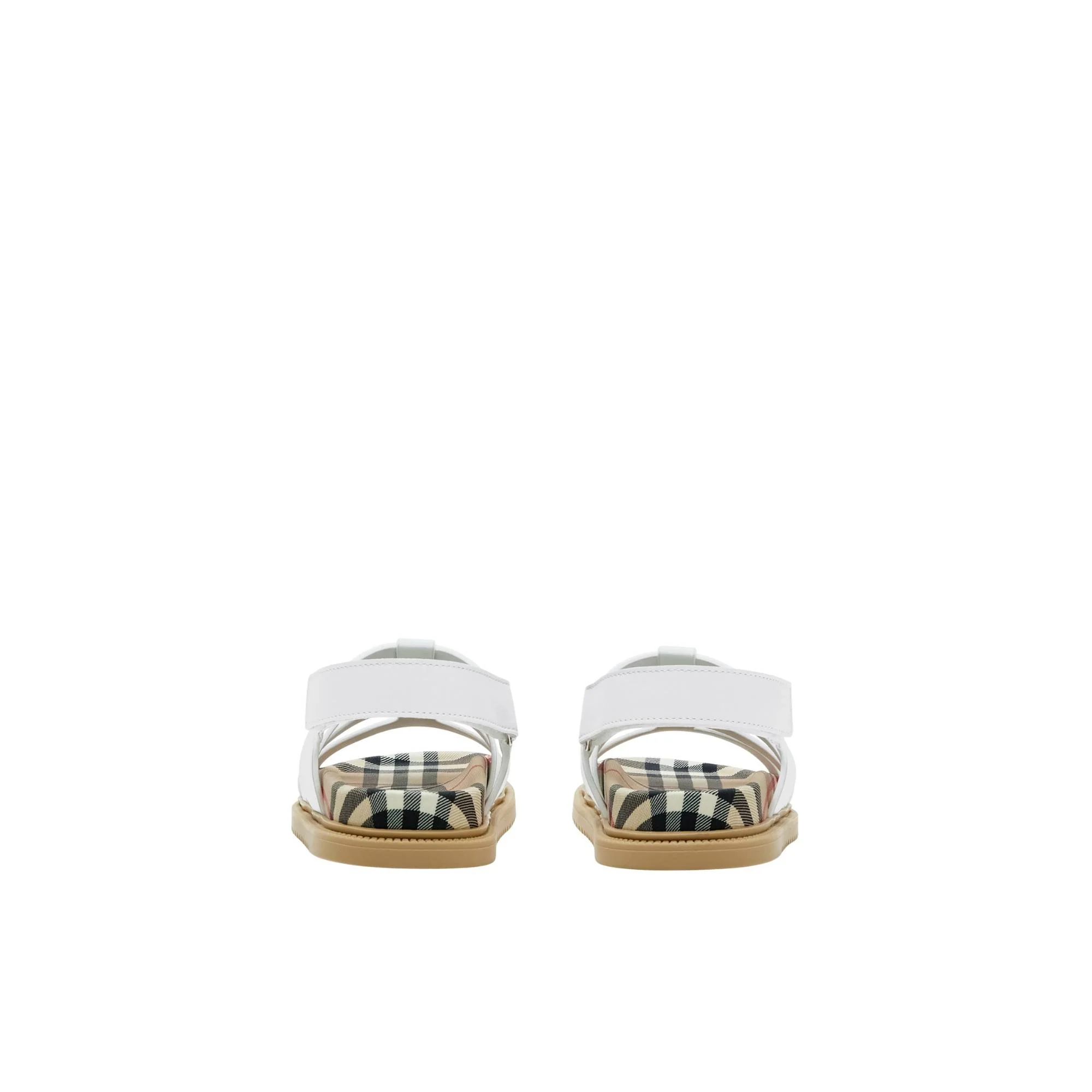Leather Sandals - Optic White - Image 3