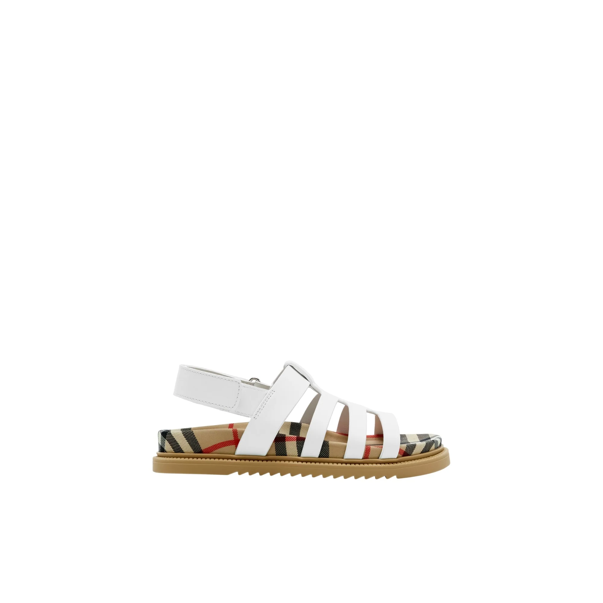 Leather Sandals - Optic White