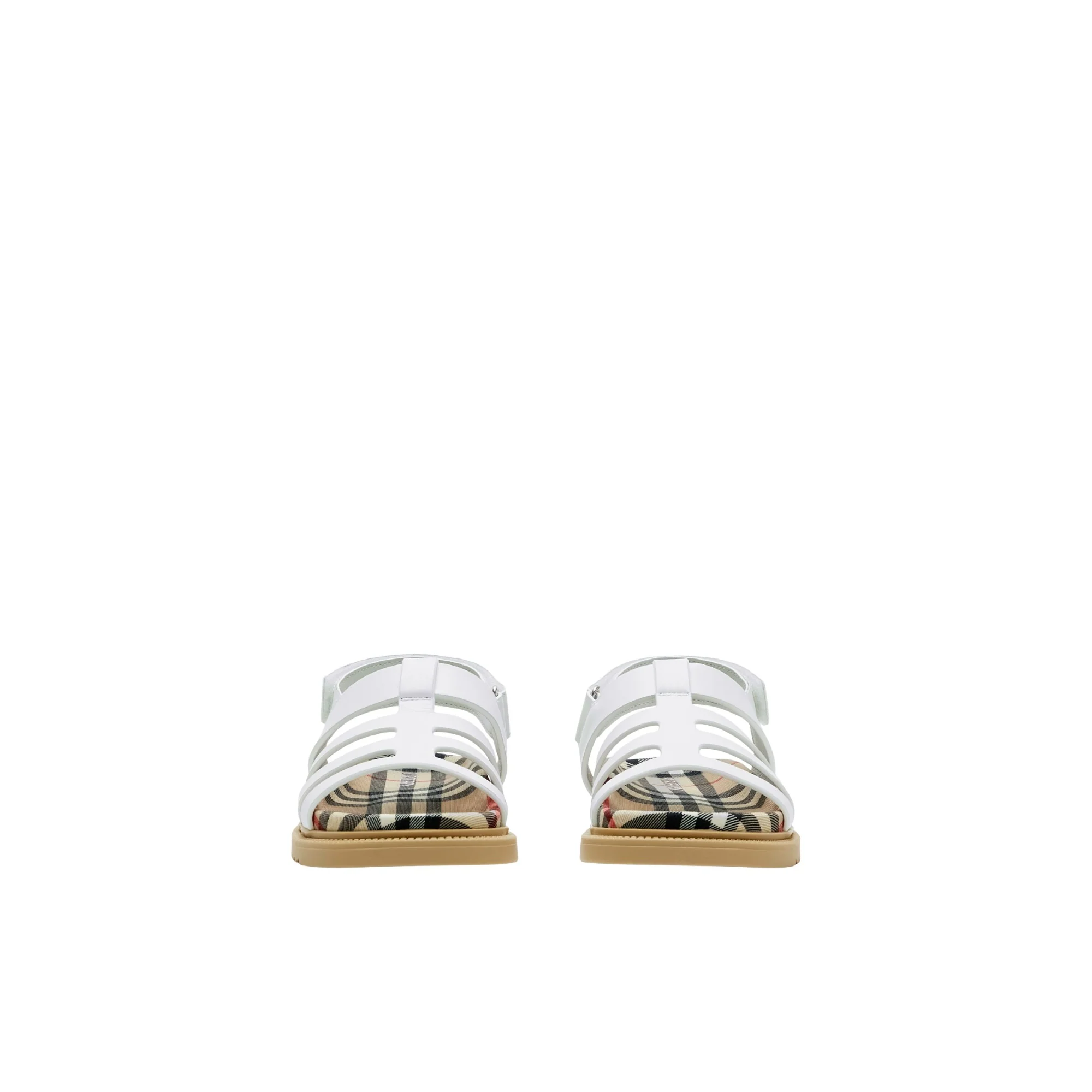 Leather Sandals - Optic White - Image 2