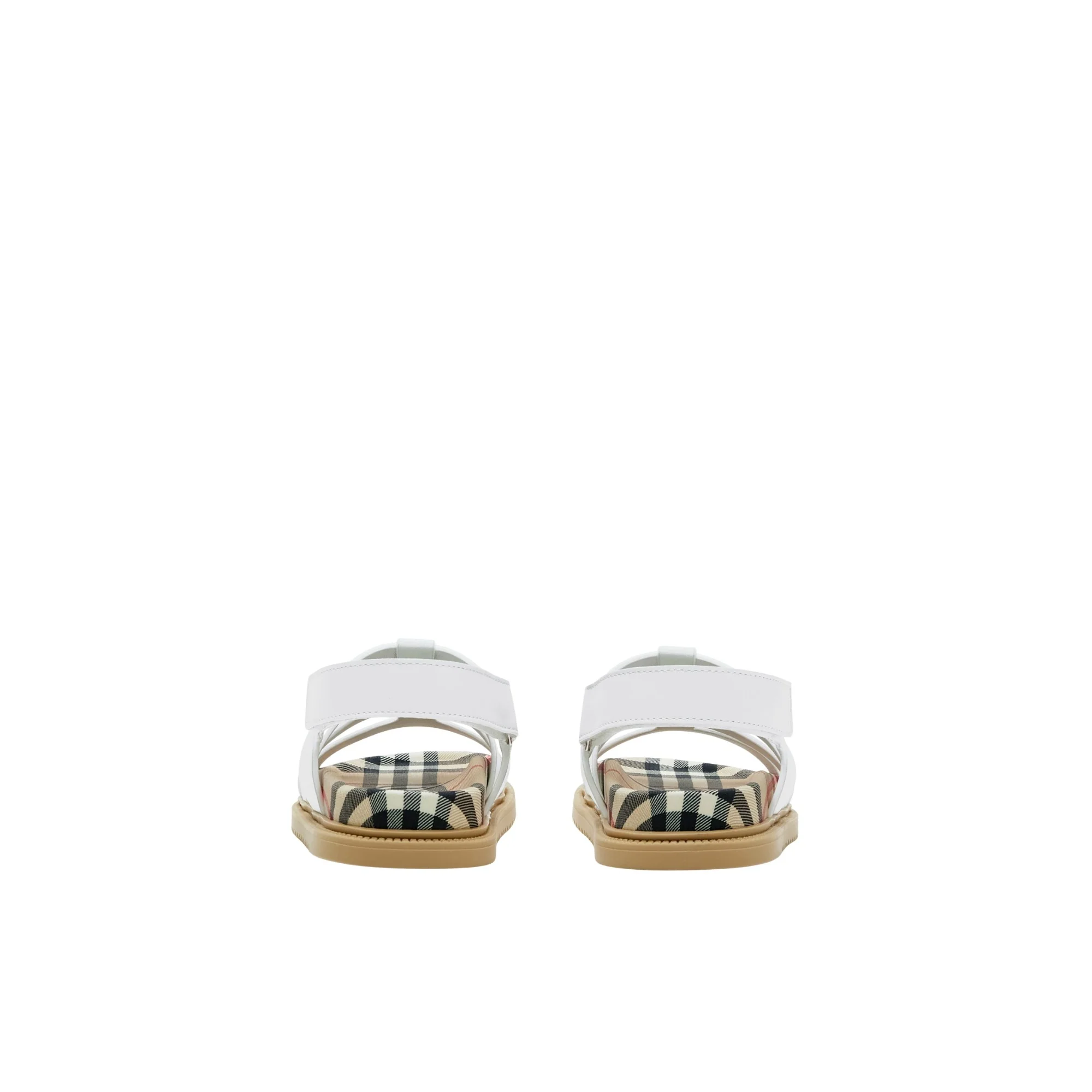Leather Sandals - Optic White - Image 3