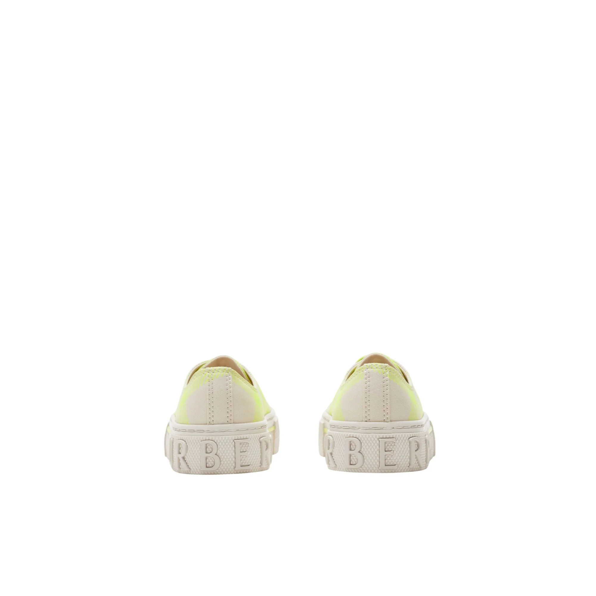 Check Cotton Sneakers - Vivid Lime IP Check - Image 3