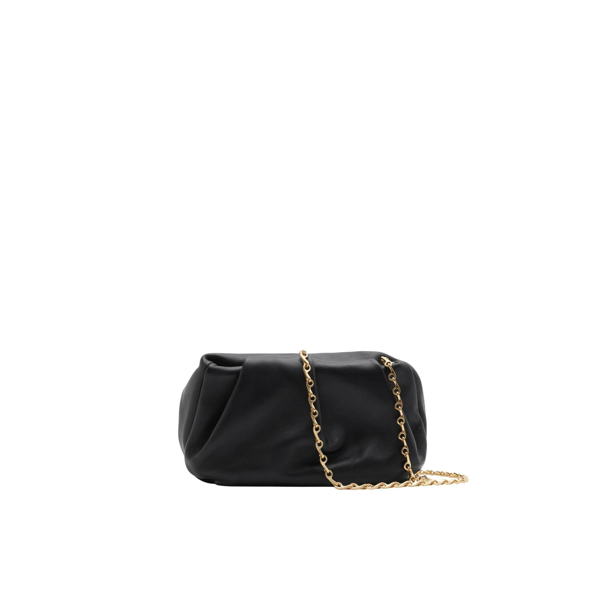 Rose Chain Clutch - Black - Image 3