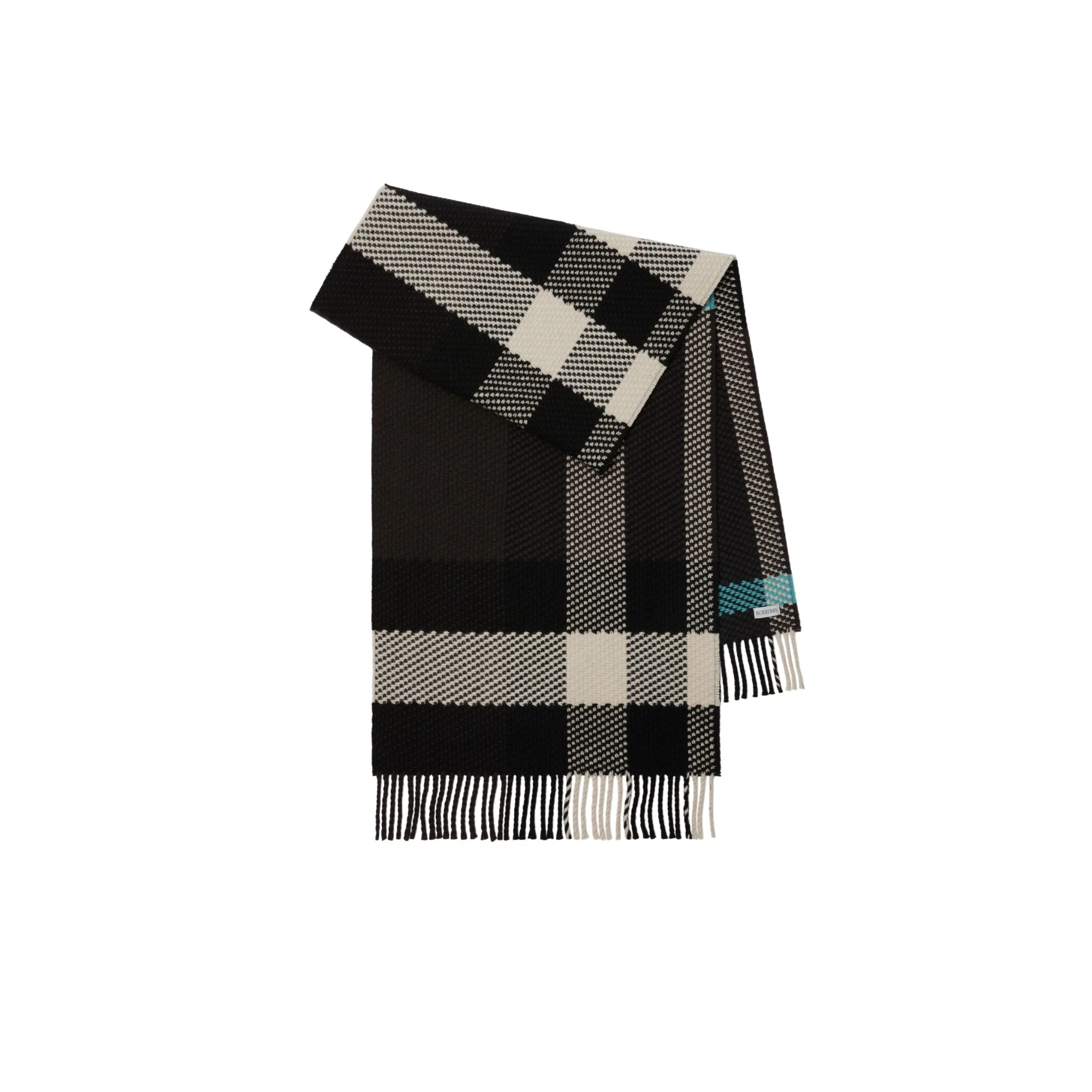 Check Wool Scarf - Otter