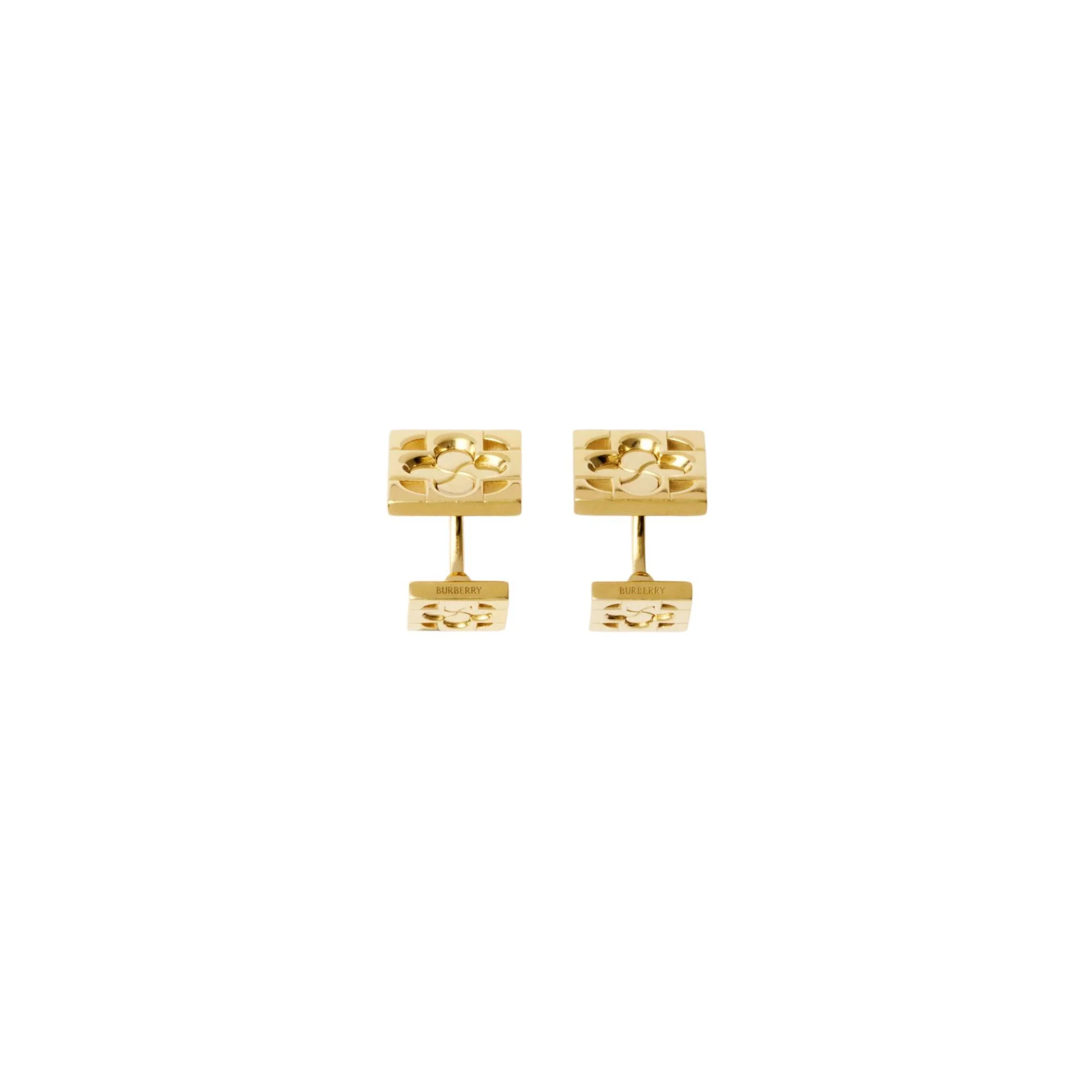 Rose Monogram Cufflinks - Gold
