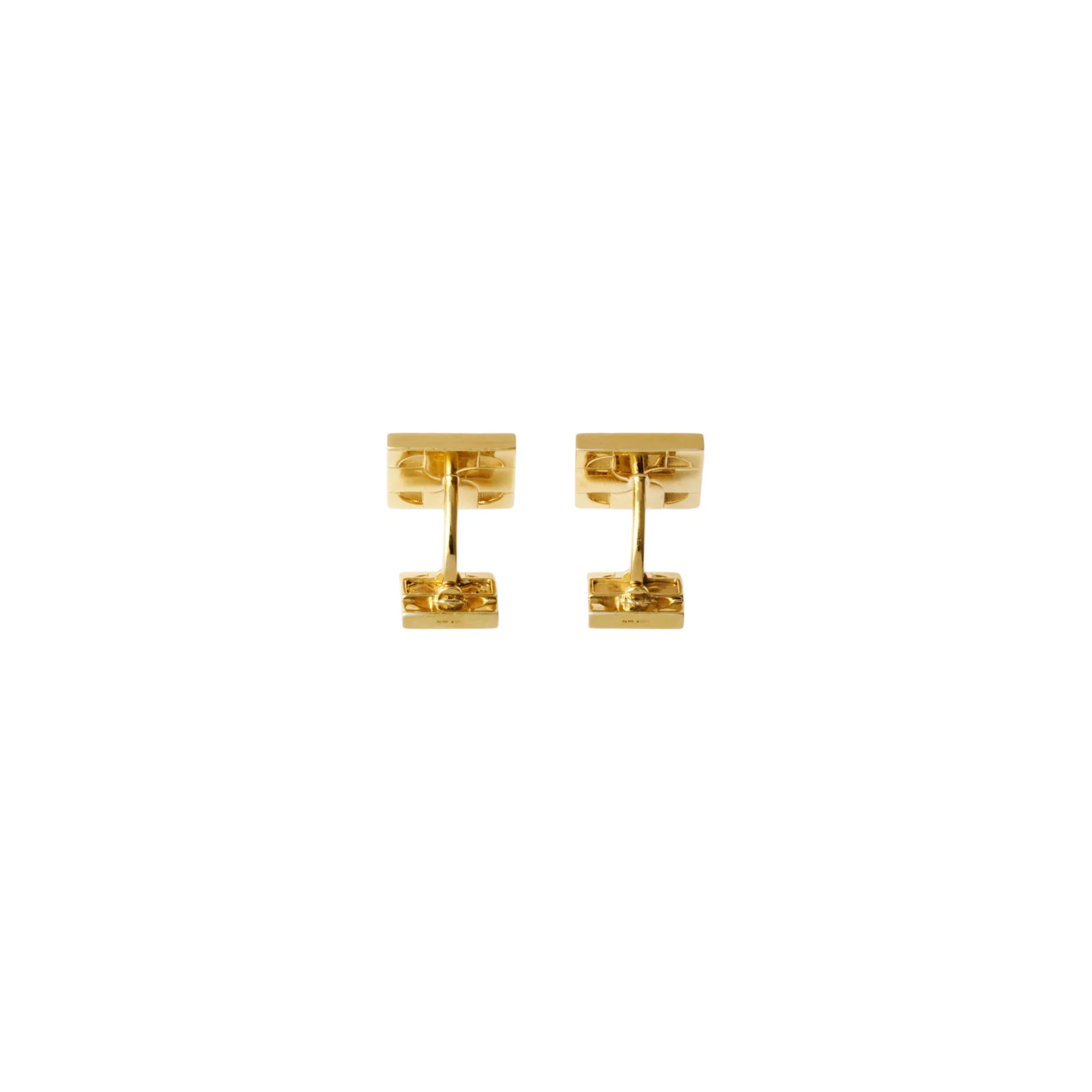 Rose Monogram Cufflinks - Gold - Image 2