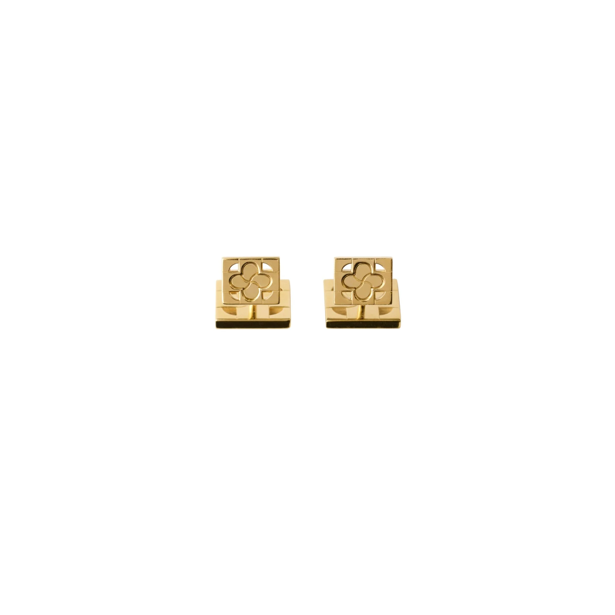 Rose Monogram Cufflinks - Gold - Image 4