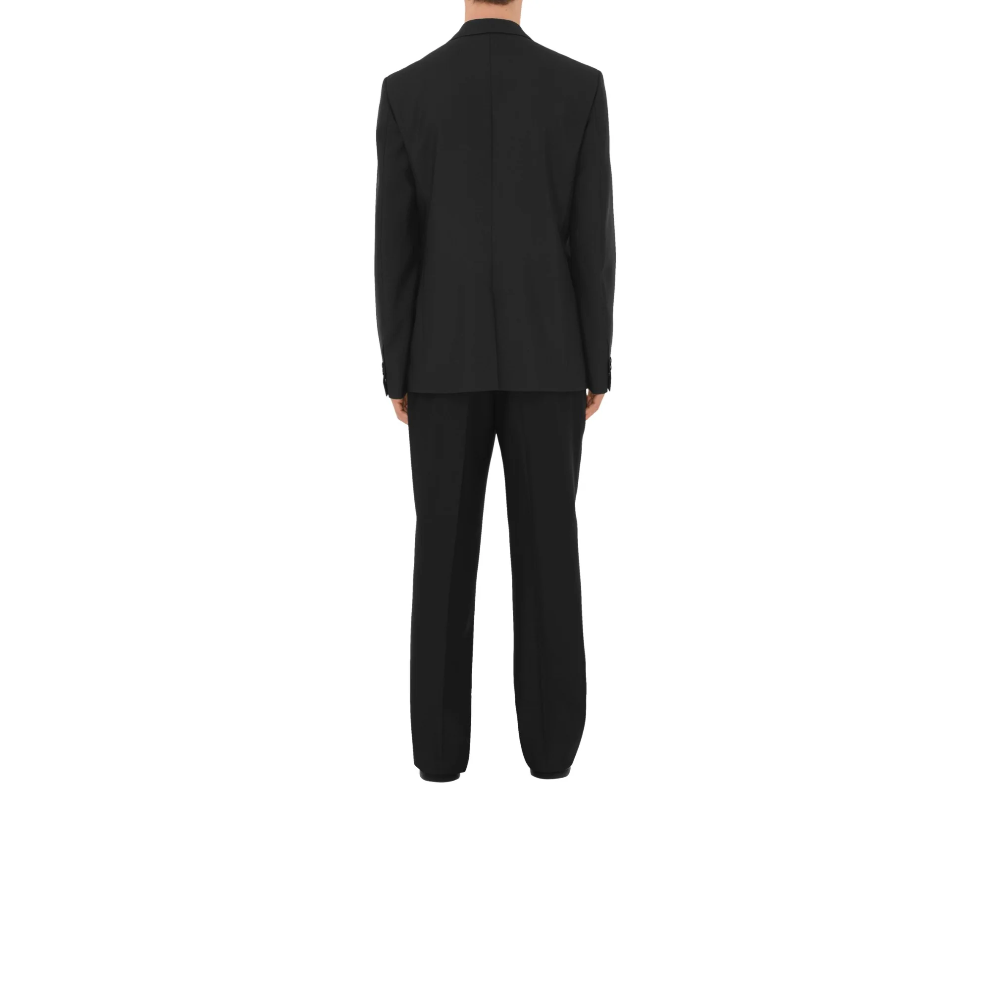 Wool Tailored Trousers - Black - Image 4