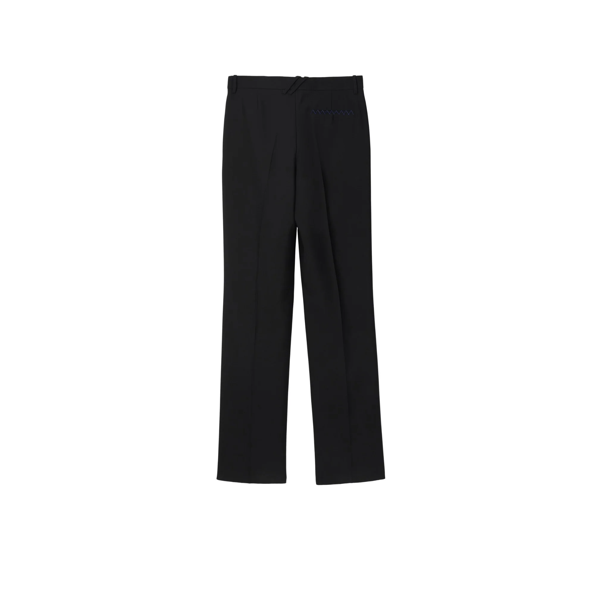 Wool Tailored Trousers - Black - Image 5