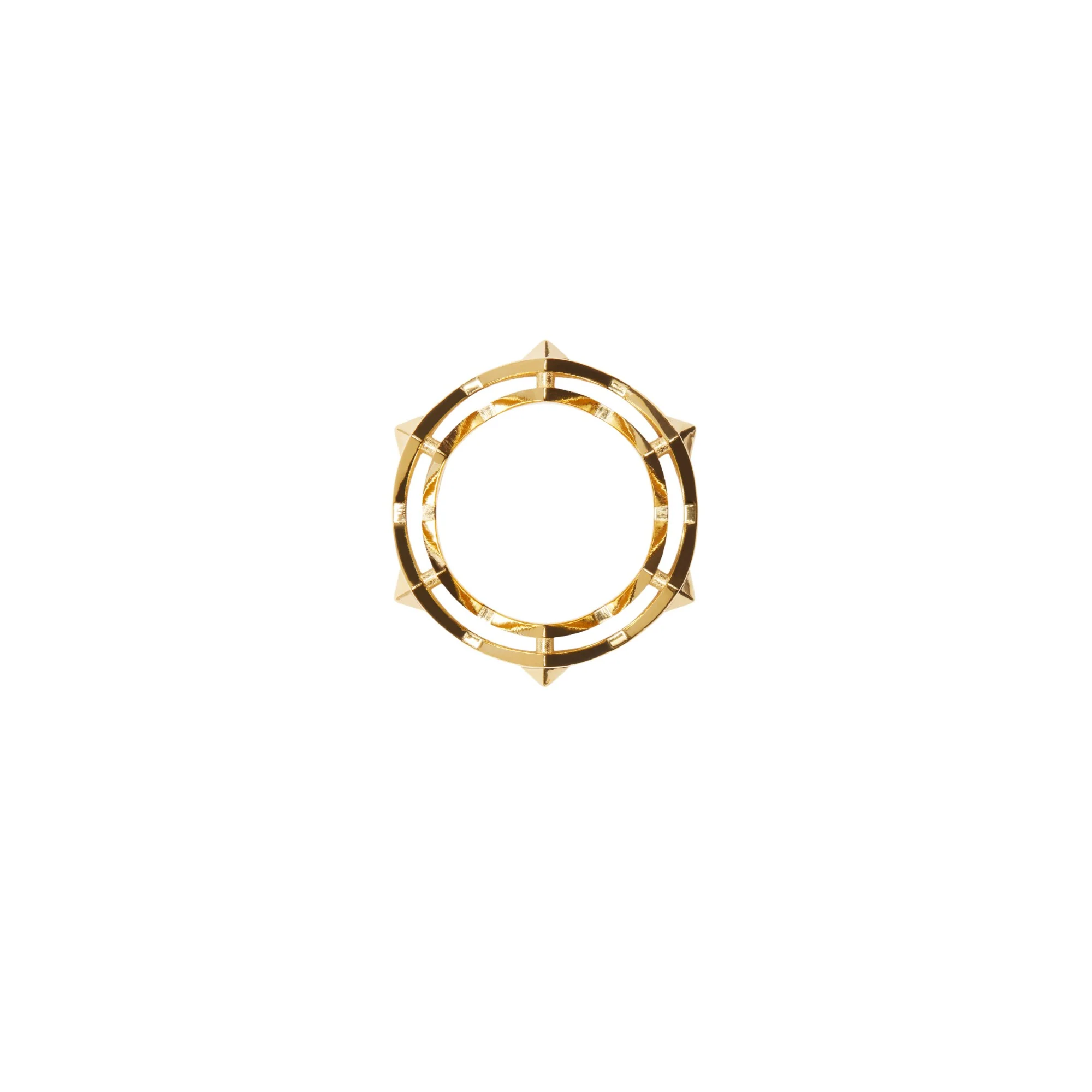 Hollow Stacking Ring - Gold - Image 2