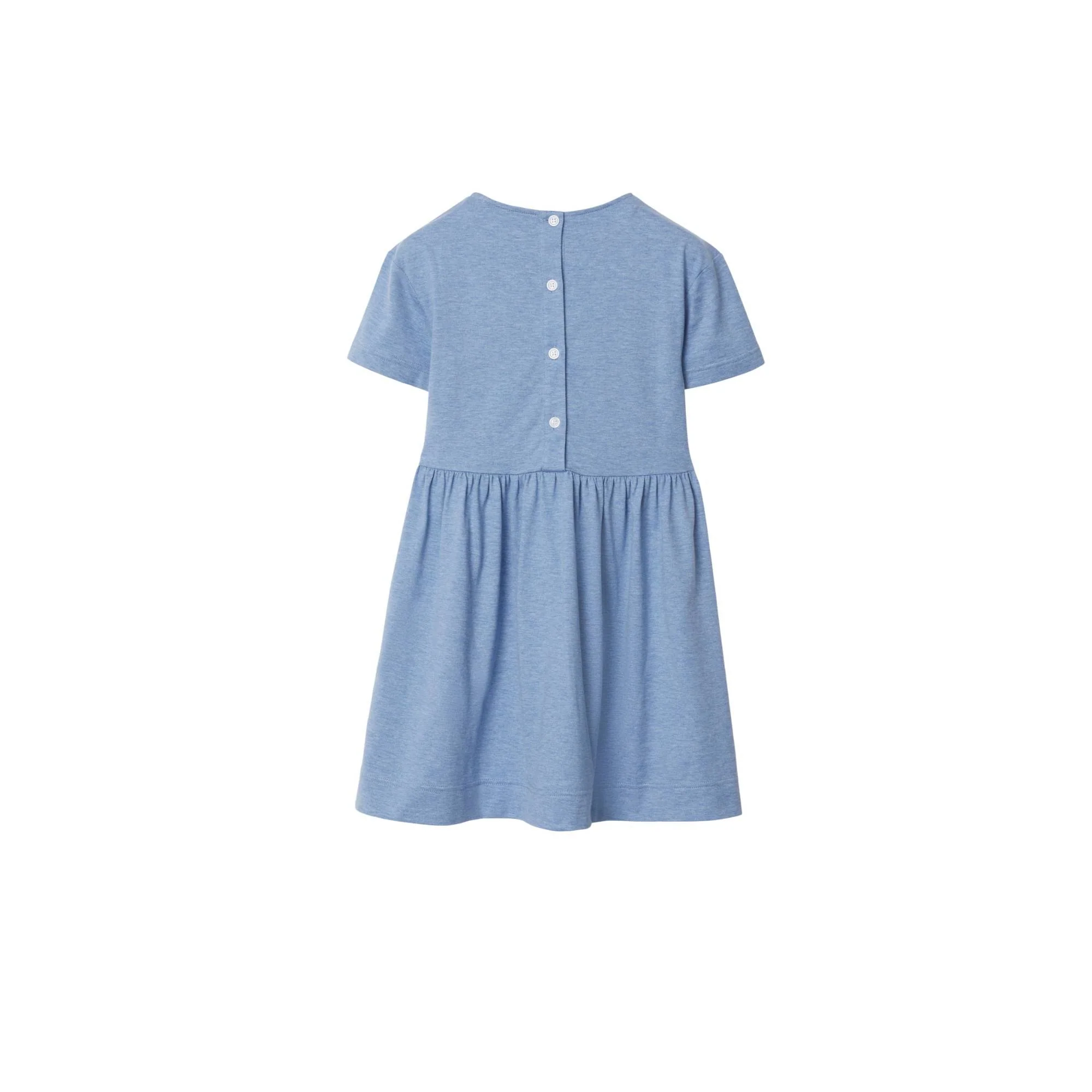 Cotton Dress - Light Blue Melange - Image 2