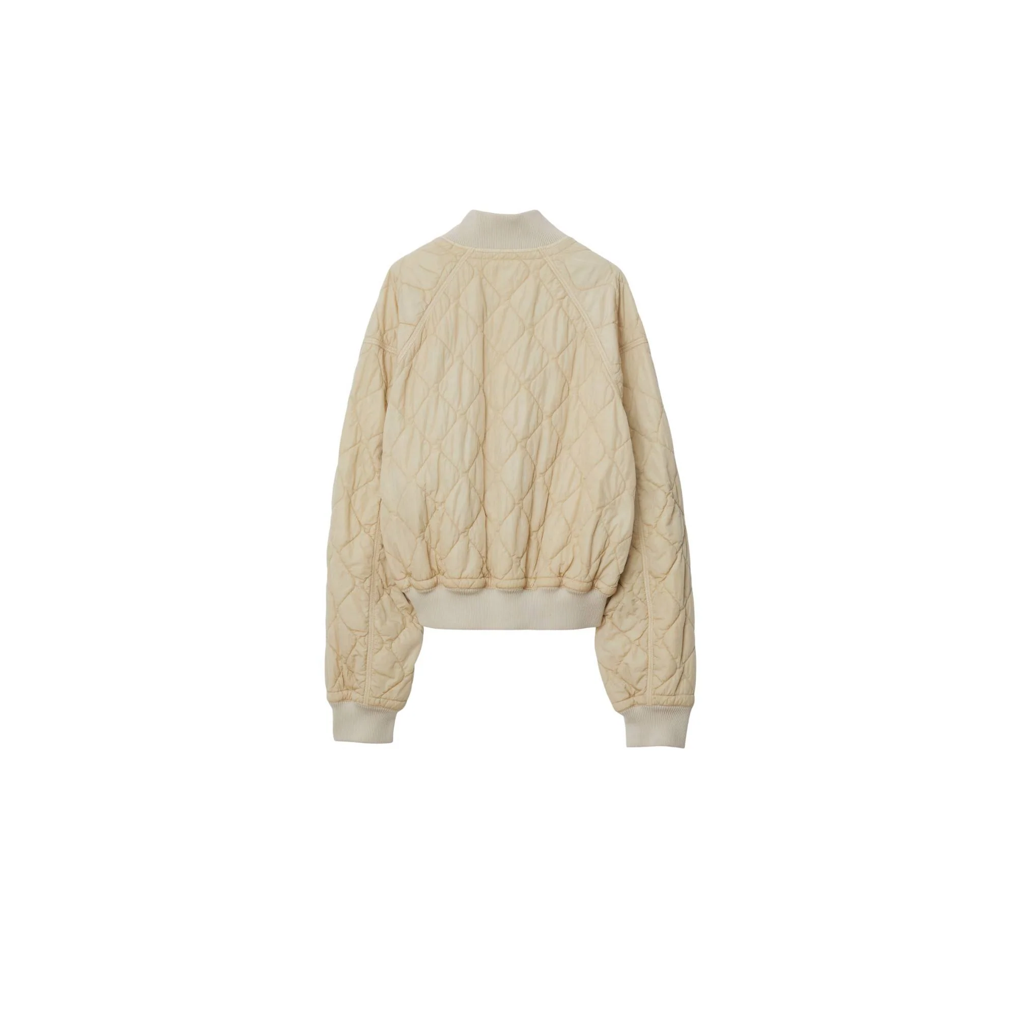 Quilted Nylon Bomber Jacket - Soap - Image 5