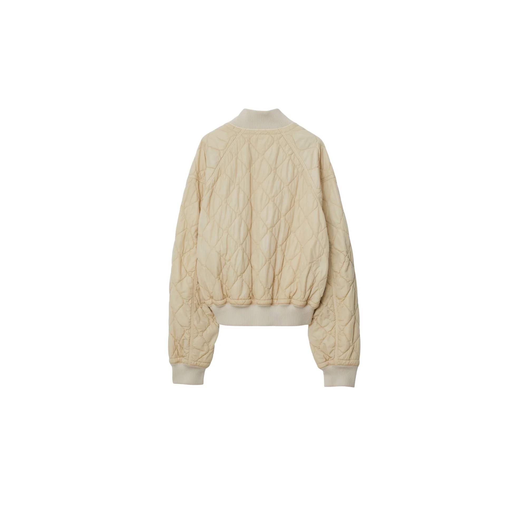 Quilted Nylon Bomber Jacket - Soap - Image 5