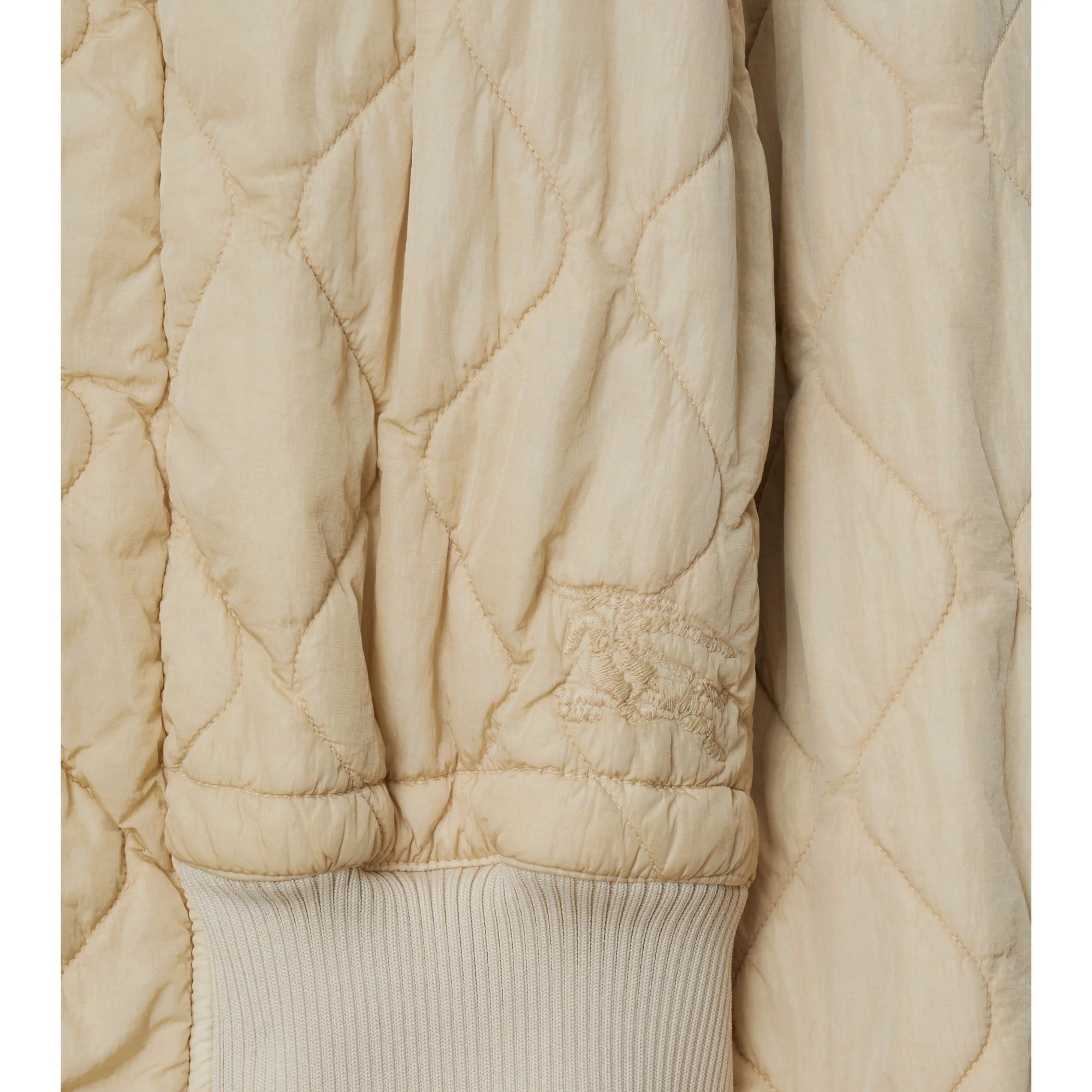 Quilted Nylon Bomber Jacket - Soap - Image 6