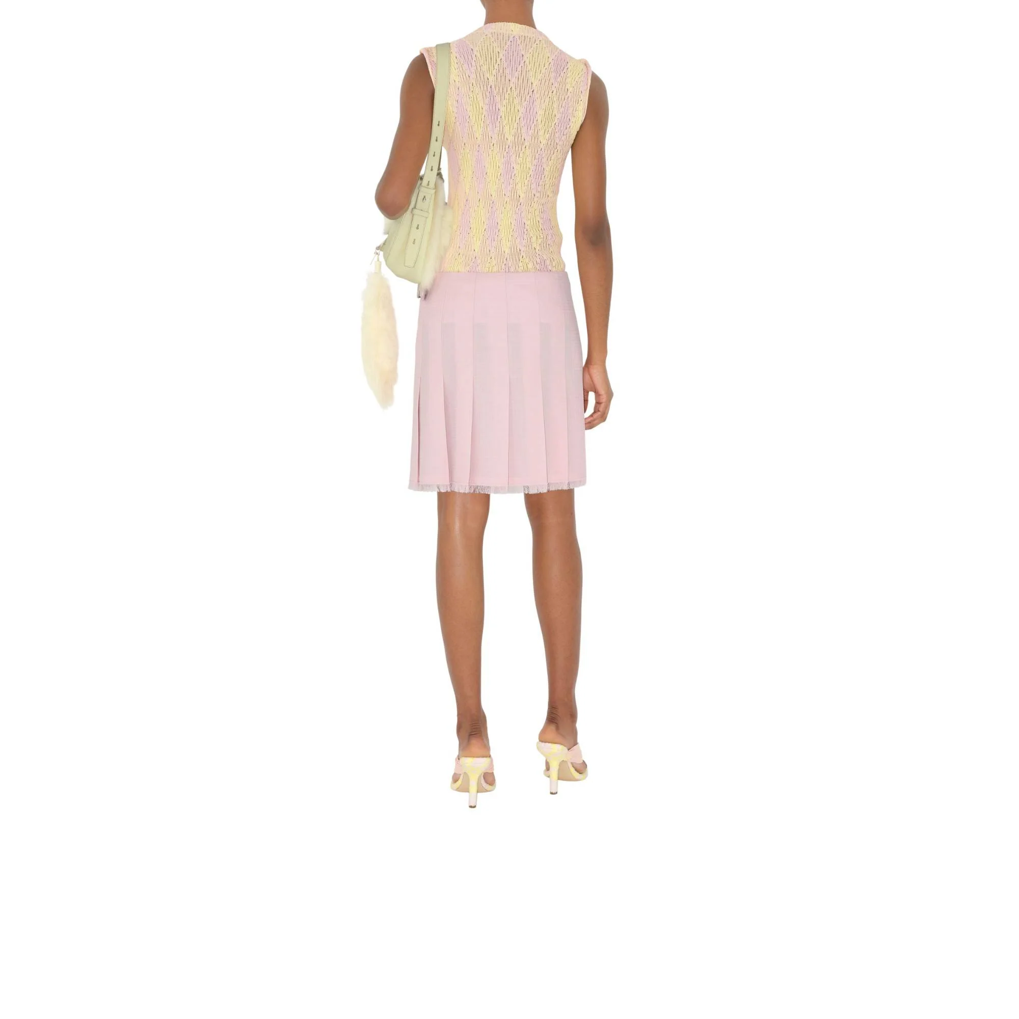 Argyle Cotton Silk Top - Cameo IP Pattern - Image 4