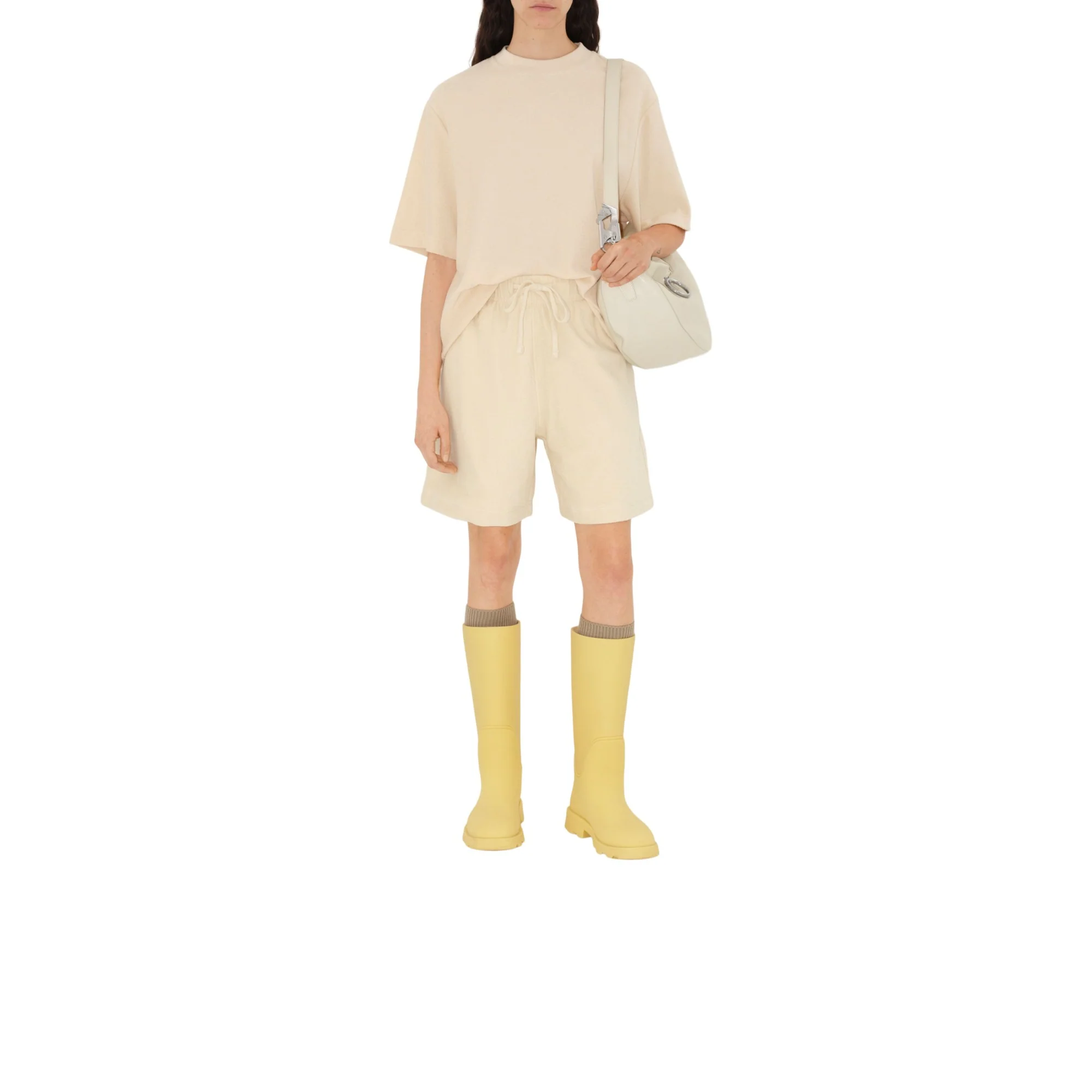 Cotton Towelling Shorts - Calico - Image 2