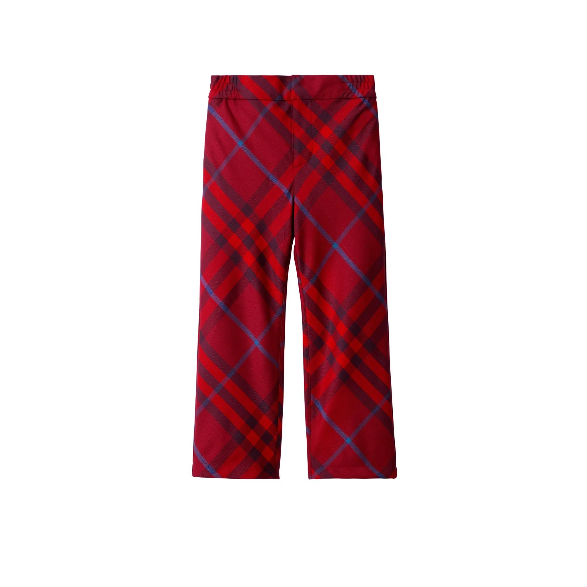 Check Cotton Track Pants - Crimson IP Check