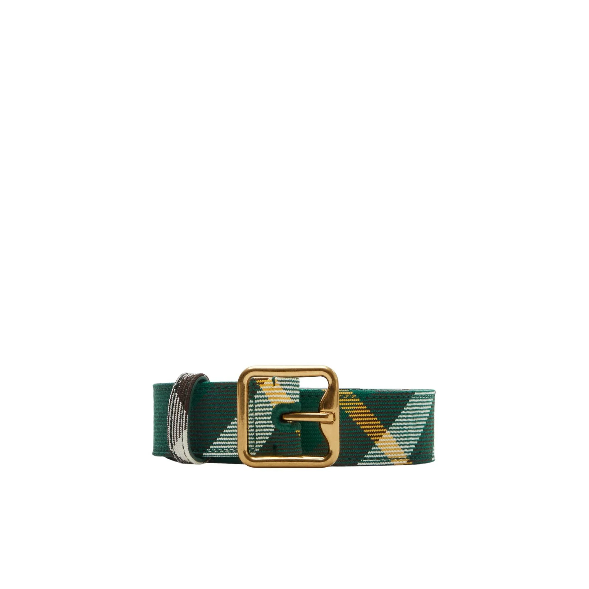 Check B Buckle Belt - Ivy