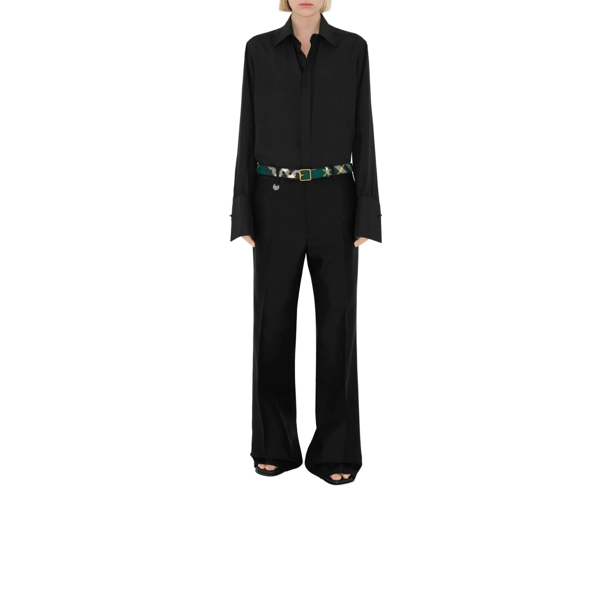 Check B Buckle Belt - Ivy - Image 2