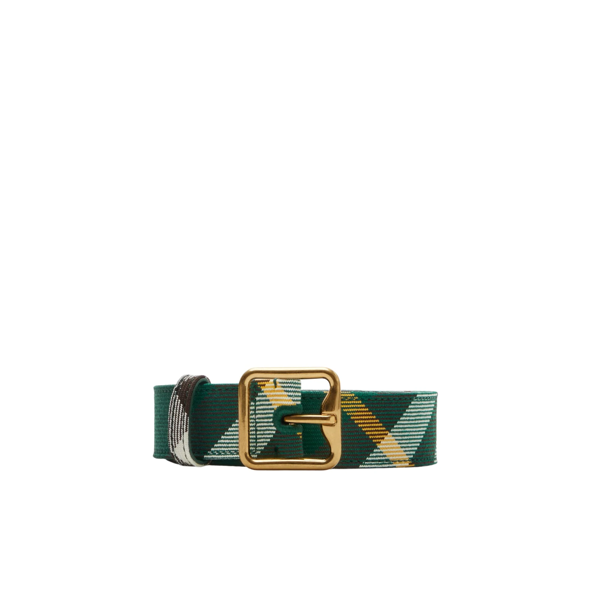 Check B Buckle Belt - Ivy