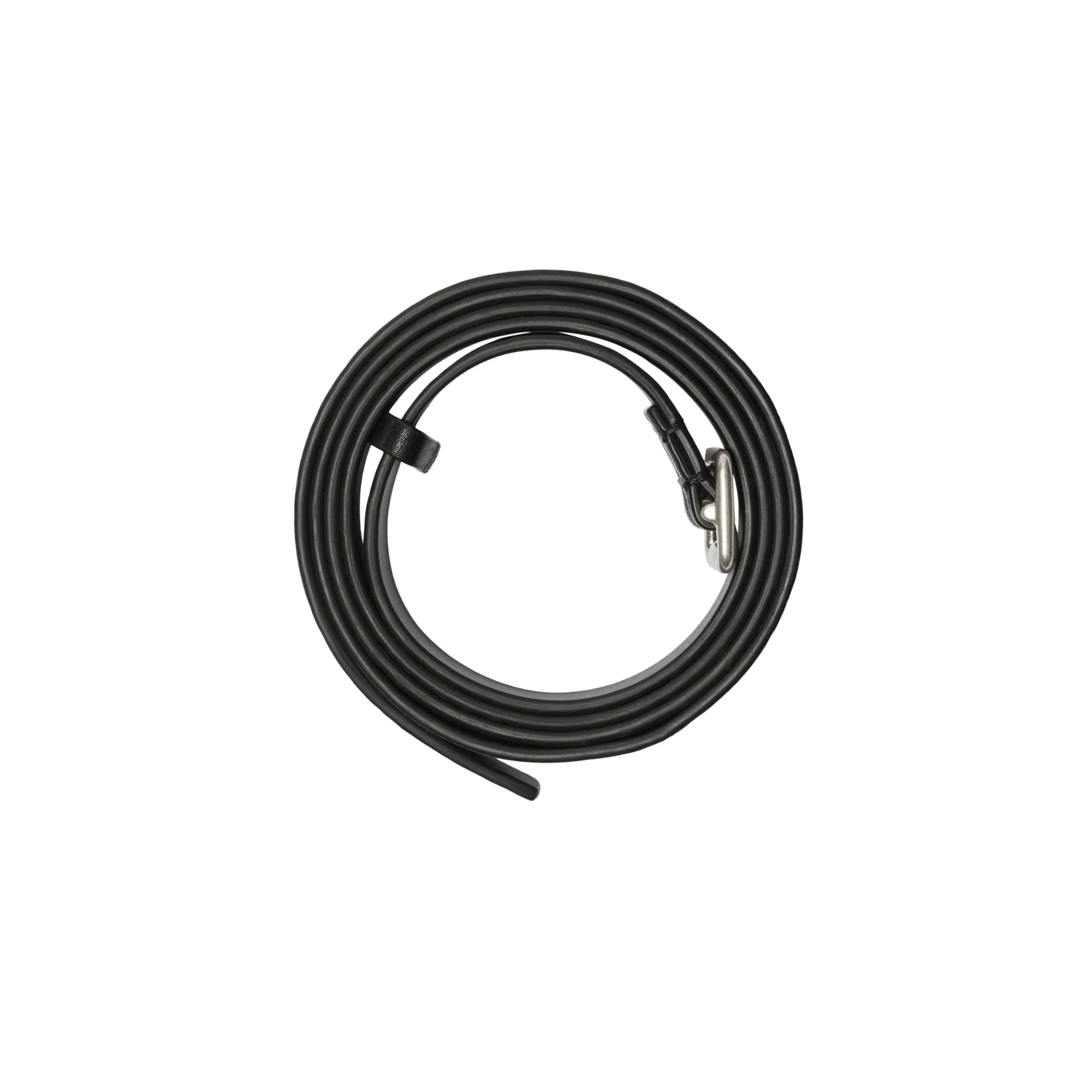 Leather B Buckle Belt - Black - Image 2