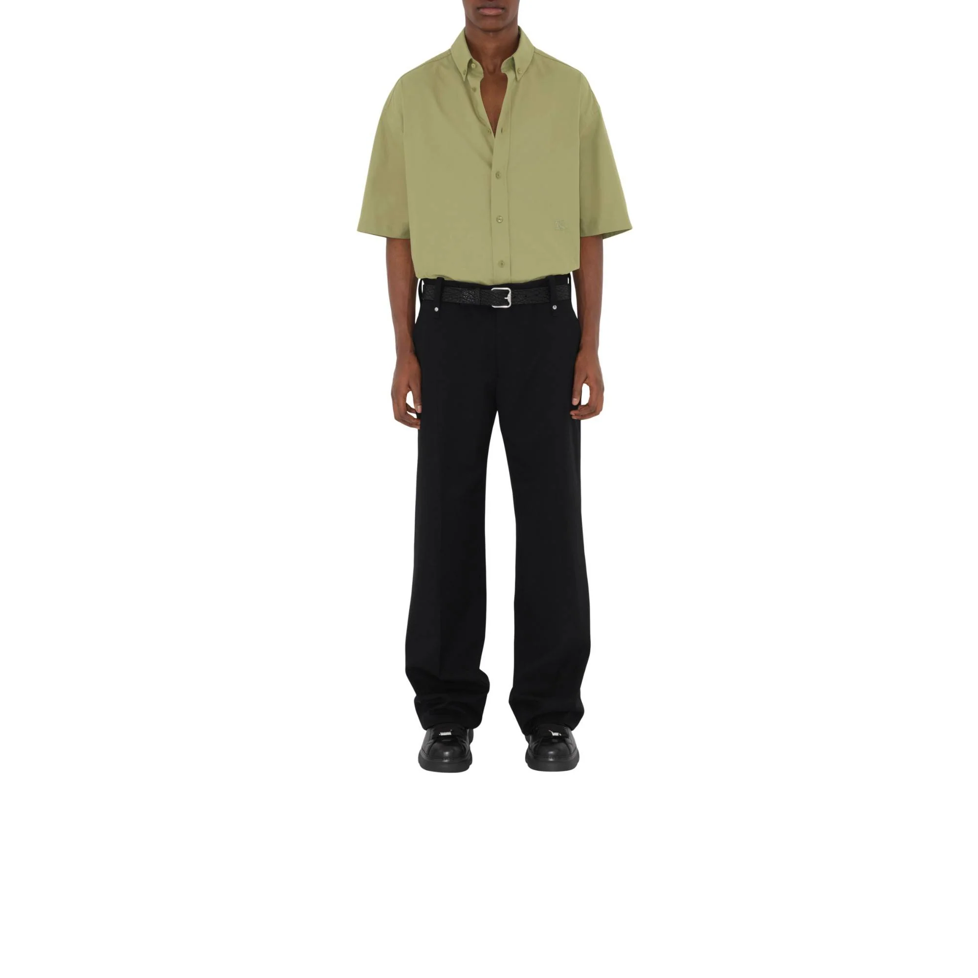 Cotton Oxford Shirt - Hunter - Image 2