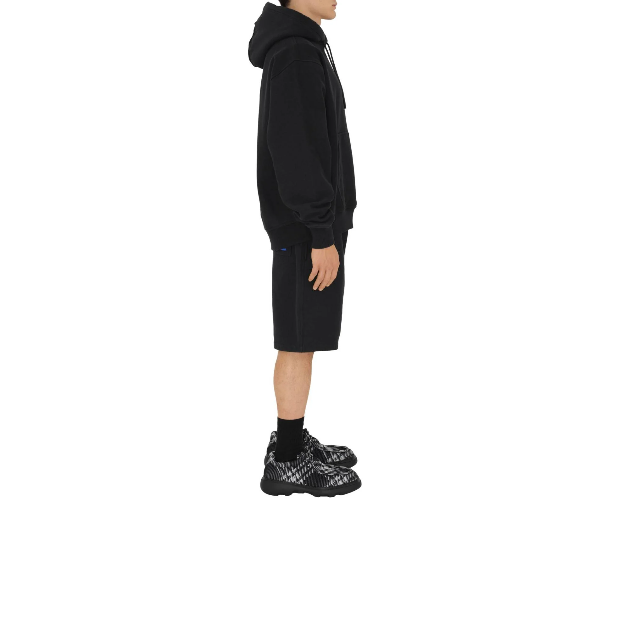 Cotton Hoodie - Black - Image 3