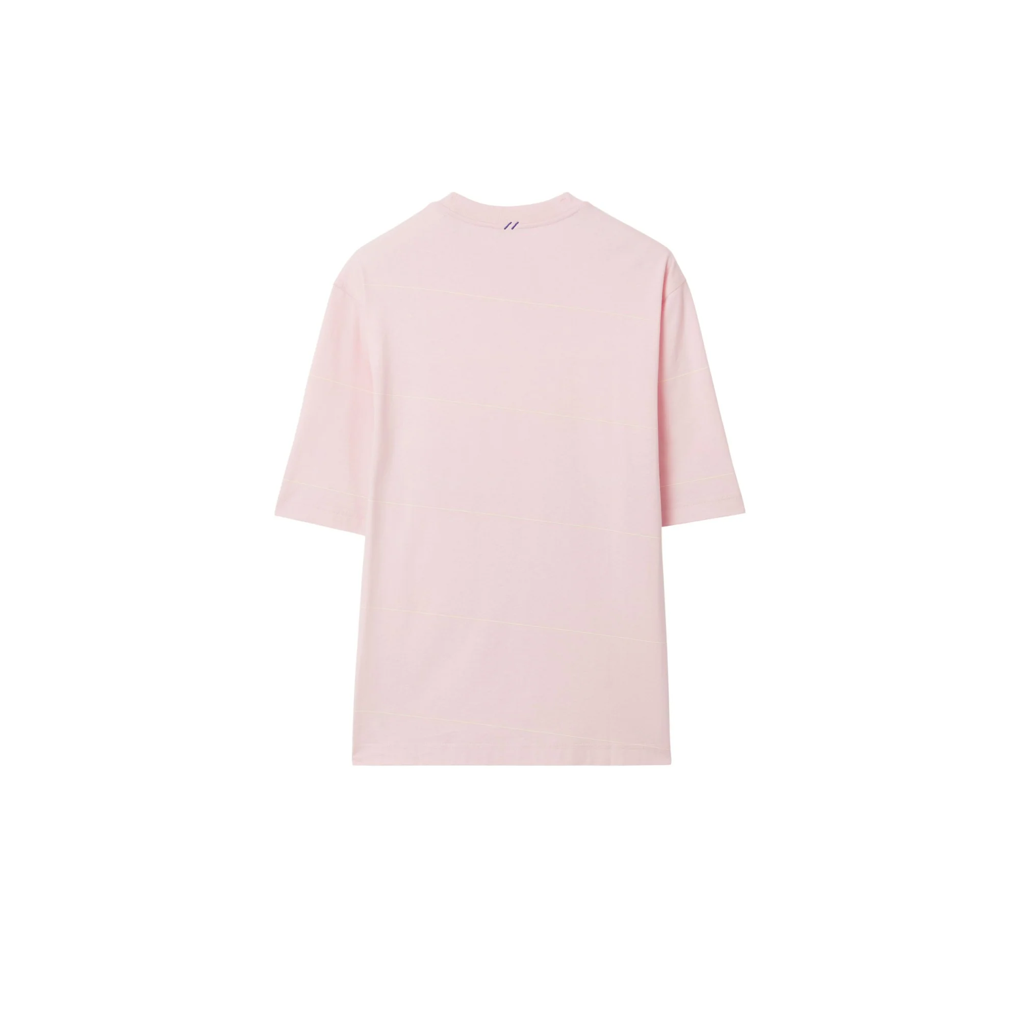 Striped Cotton T-shirt - Cameo - Image 5