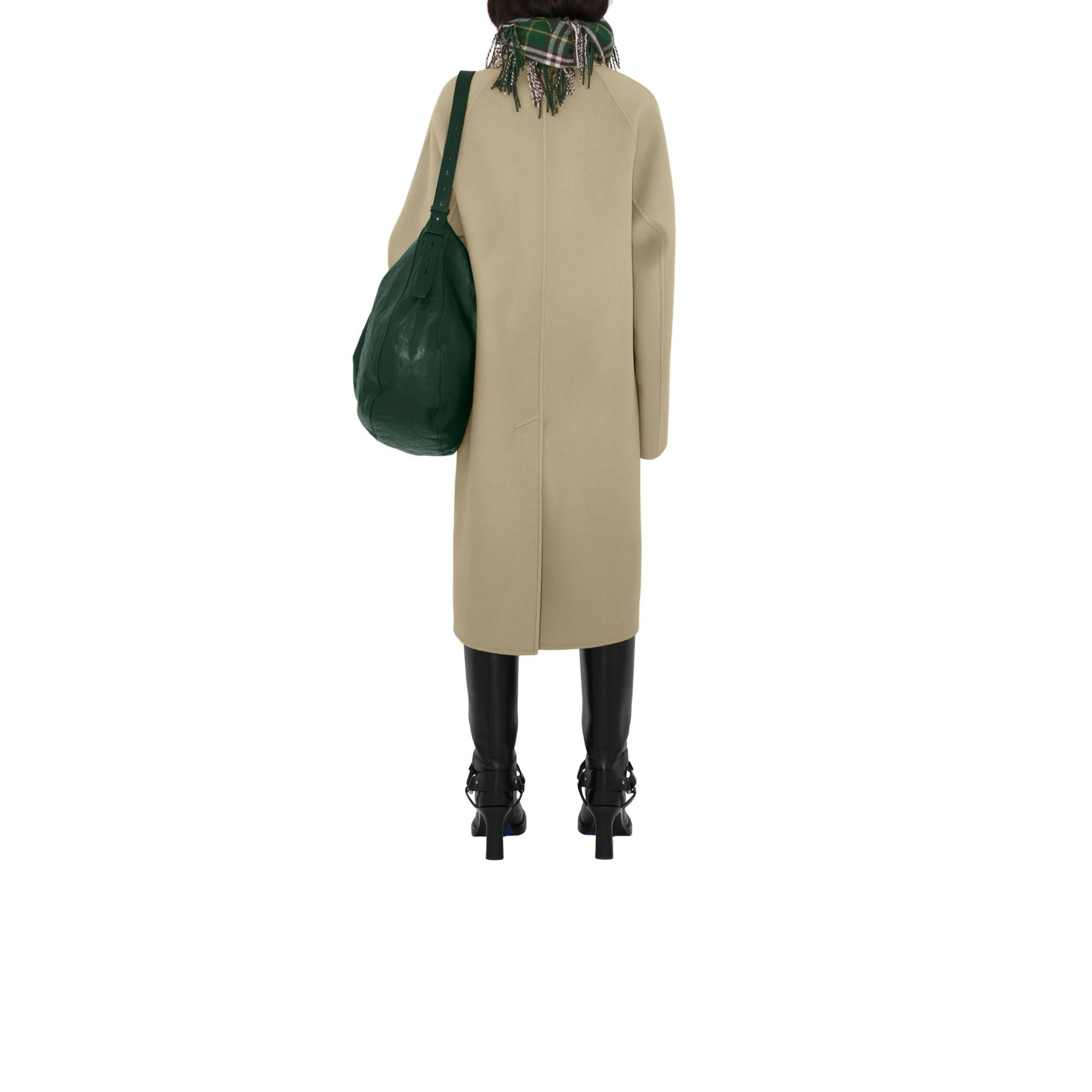 Wool Cashmere Car Coat - Field - Image 4