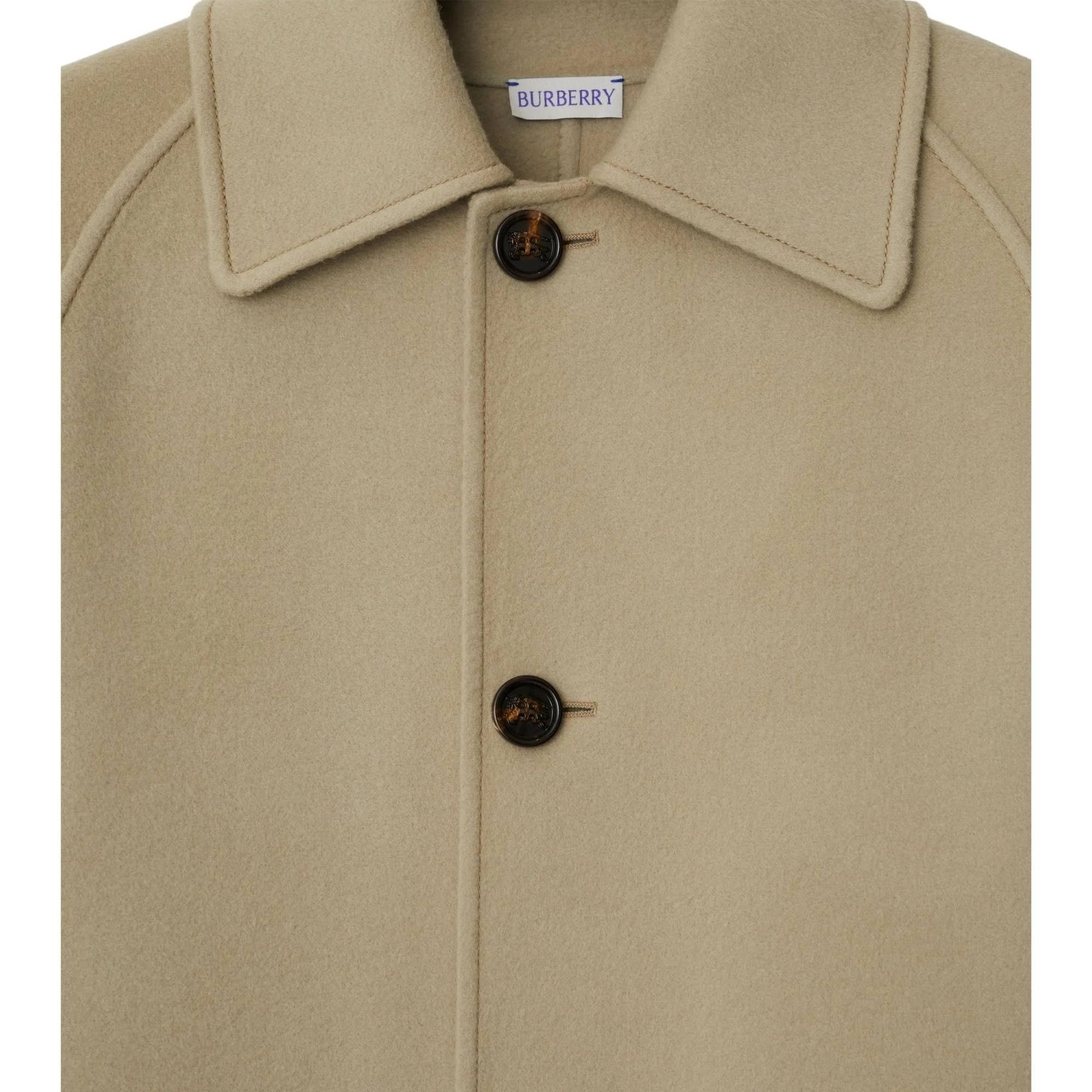 Wool Cashmere Car Coat - Field - Image 6