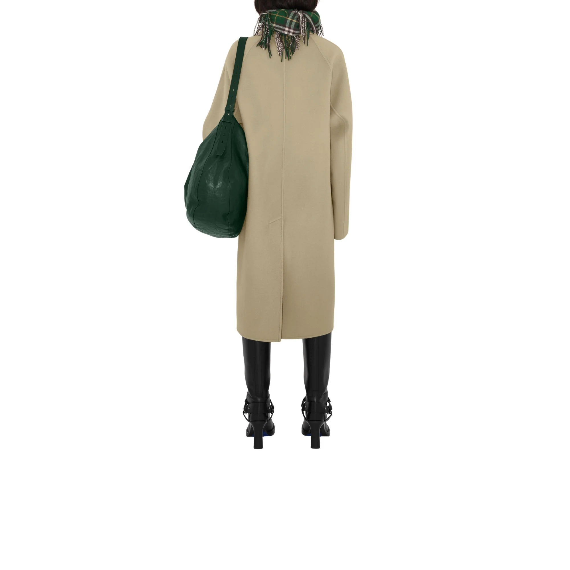 Wool Cashmere Car Coat - Field - Image 4