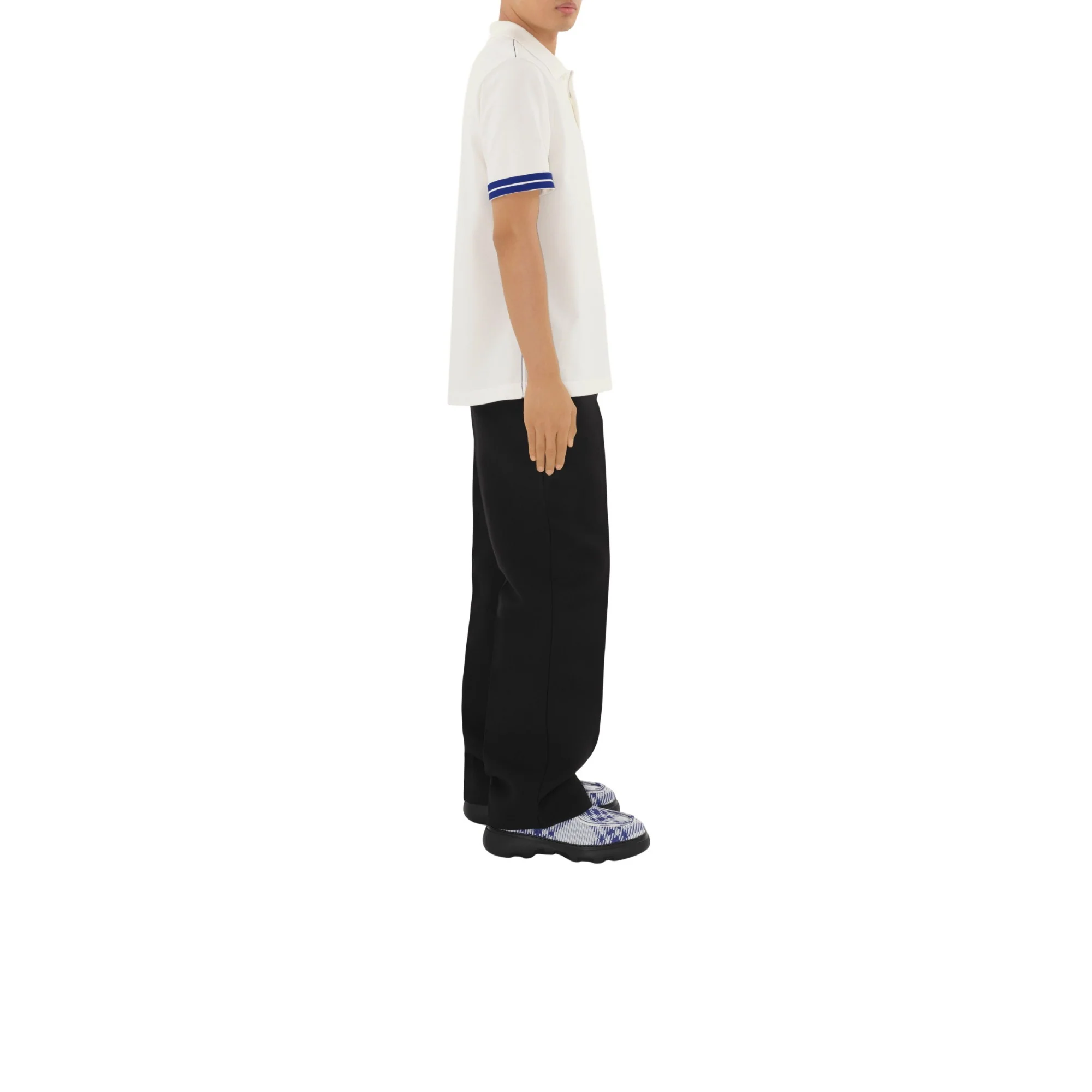 Cotton Polo Shirt - Chalk - Image 3