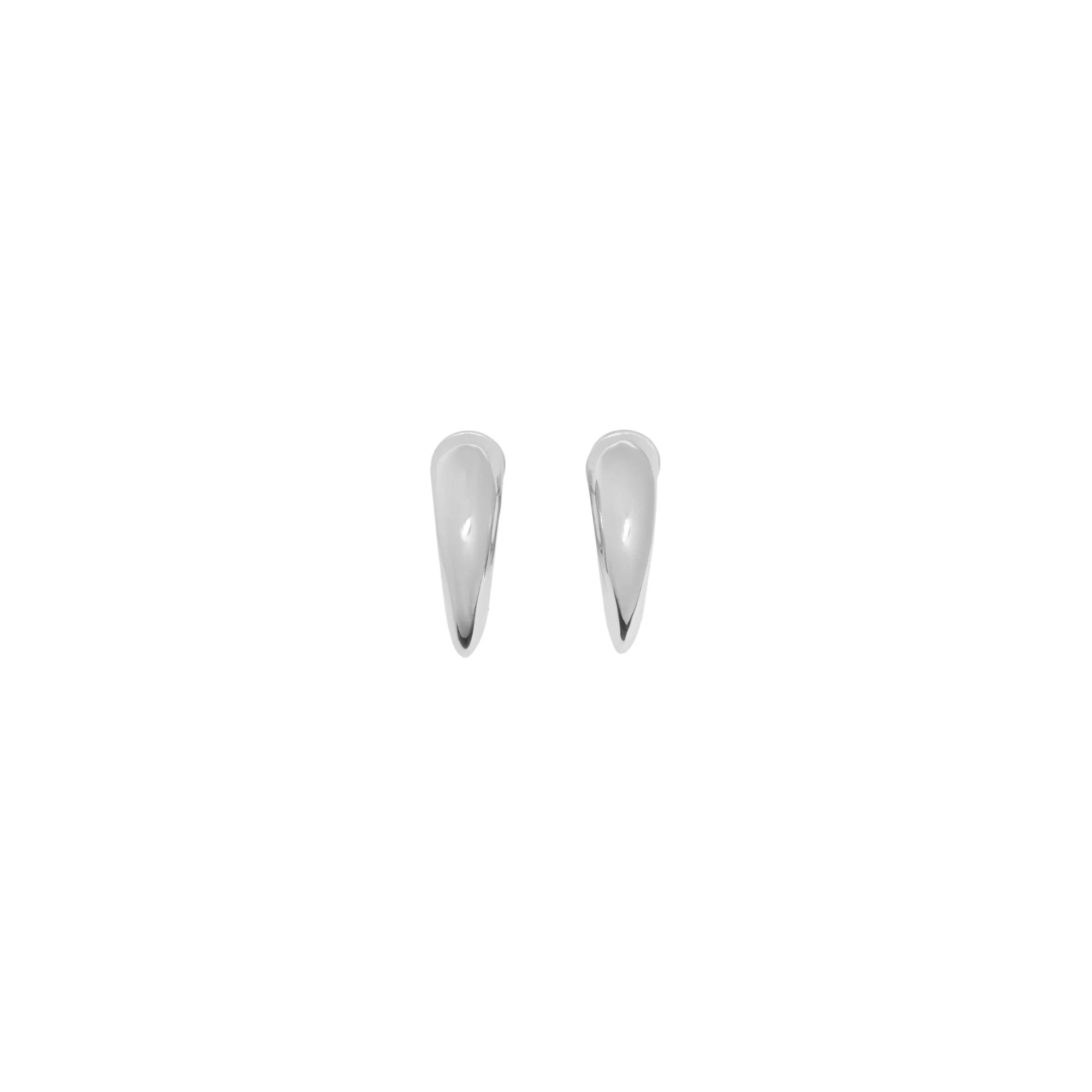 Thorn Hoop Earrings - Silver - Image 2