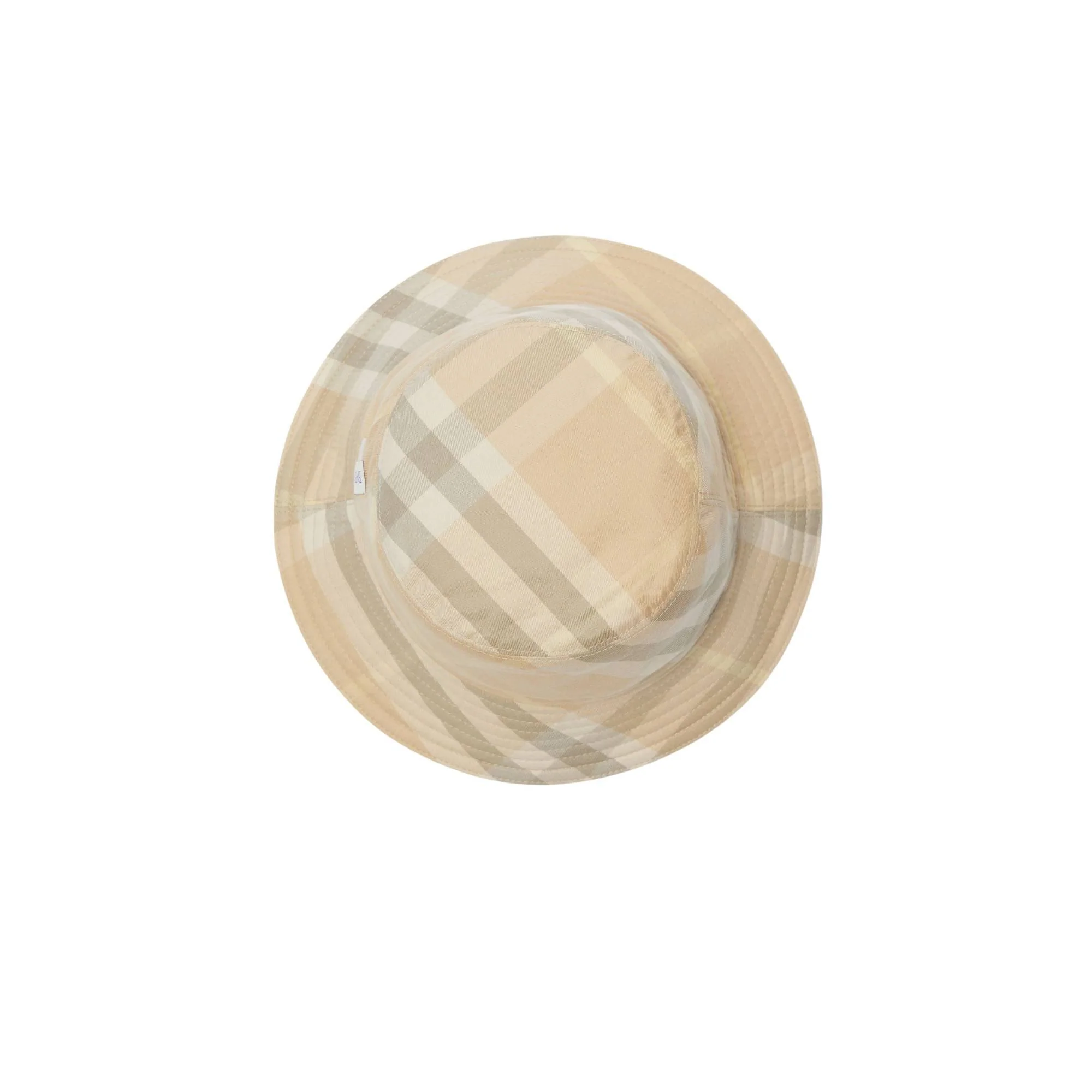 Reversible Cotton Blend Bucket Hat - Flax - Image 2
