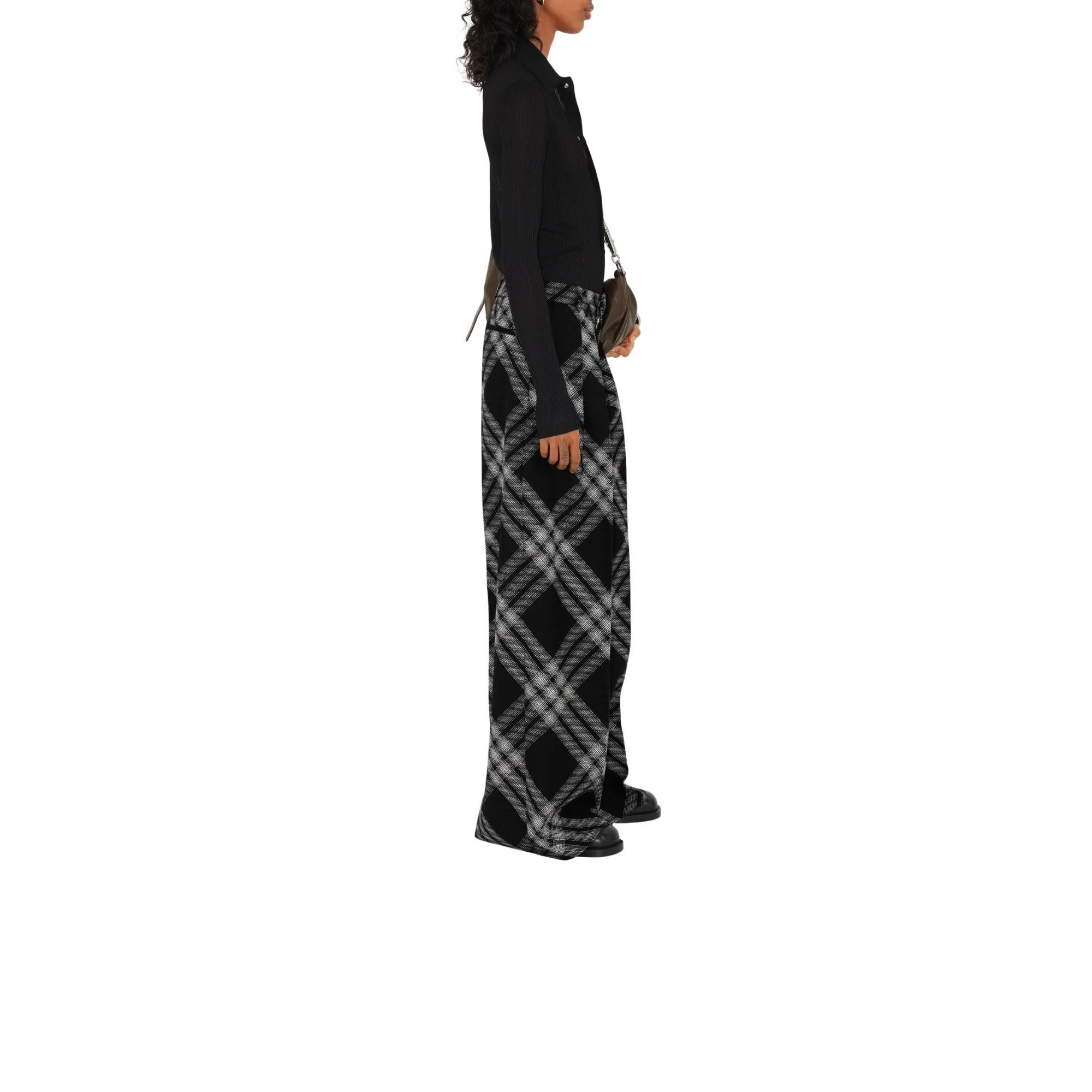 Rib Knit Shirt - Black - Image 3