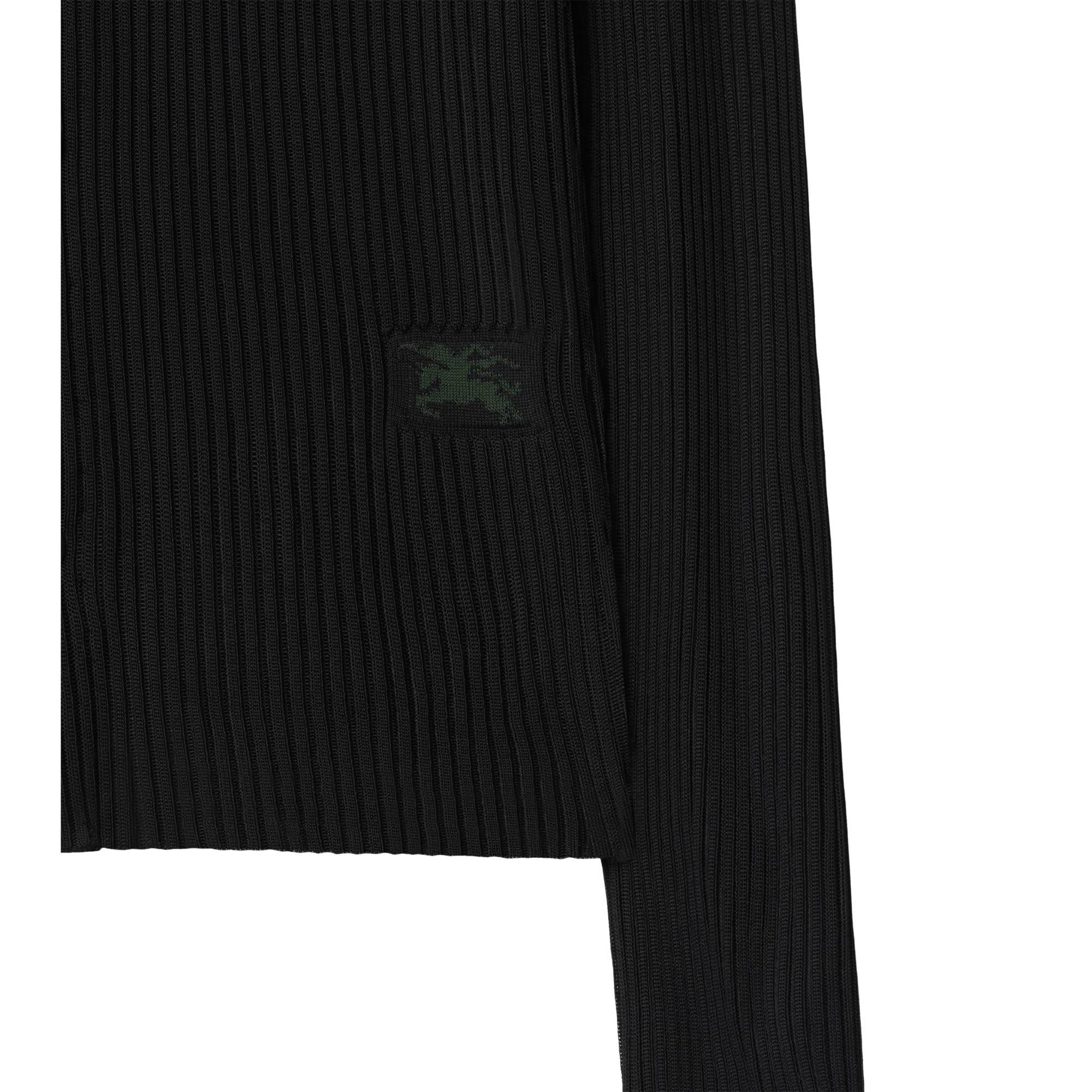 Rib Knit Shirt - Black - Image 6