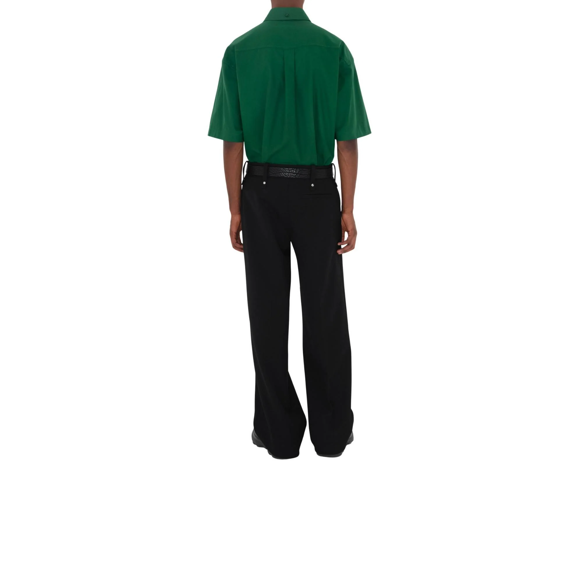 Cotton Oxford Shirt - Ivy - Image 4