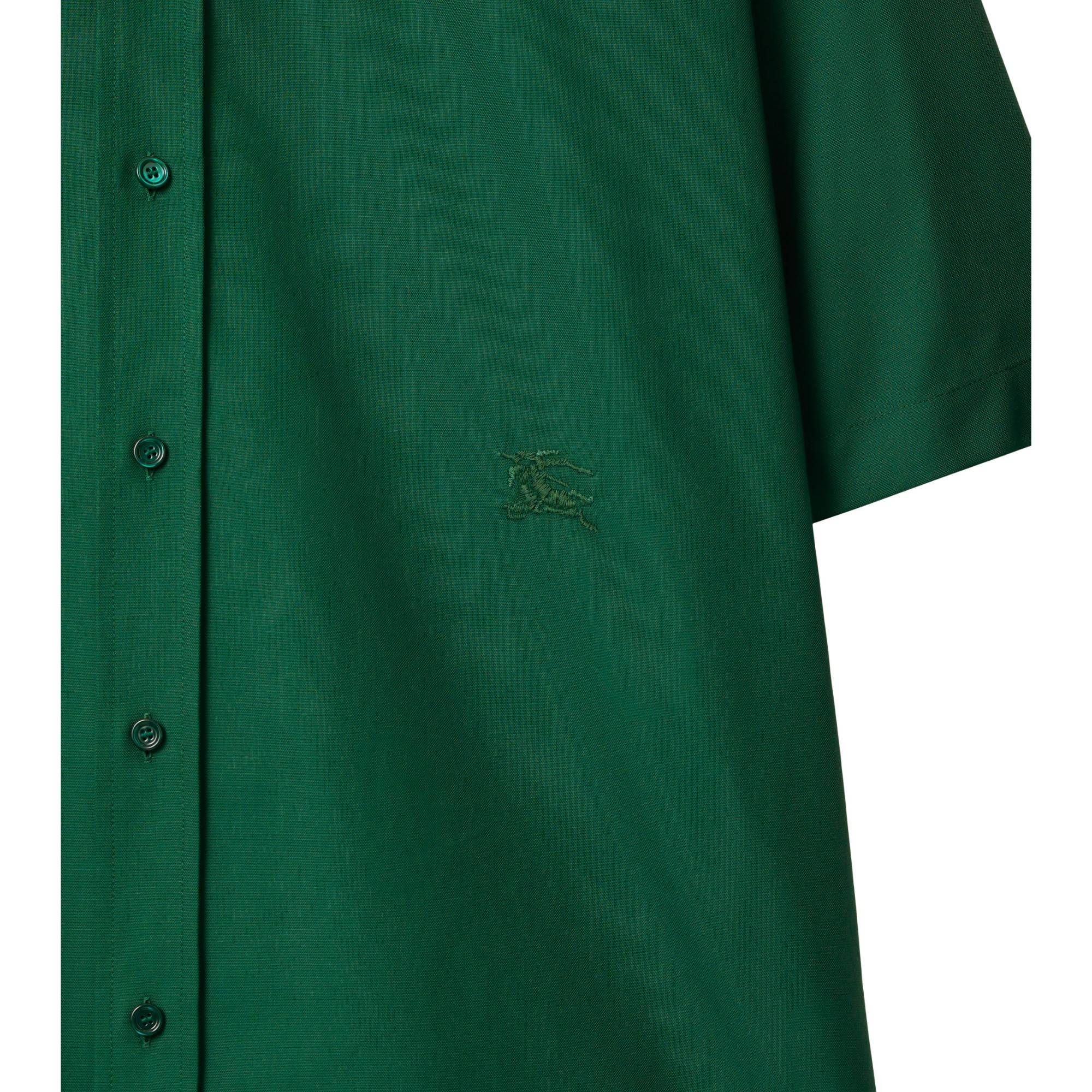 Cotton Oxford Shirt - Ivy - Image 6
