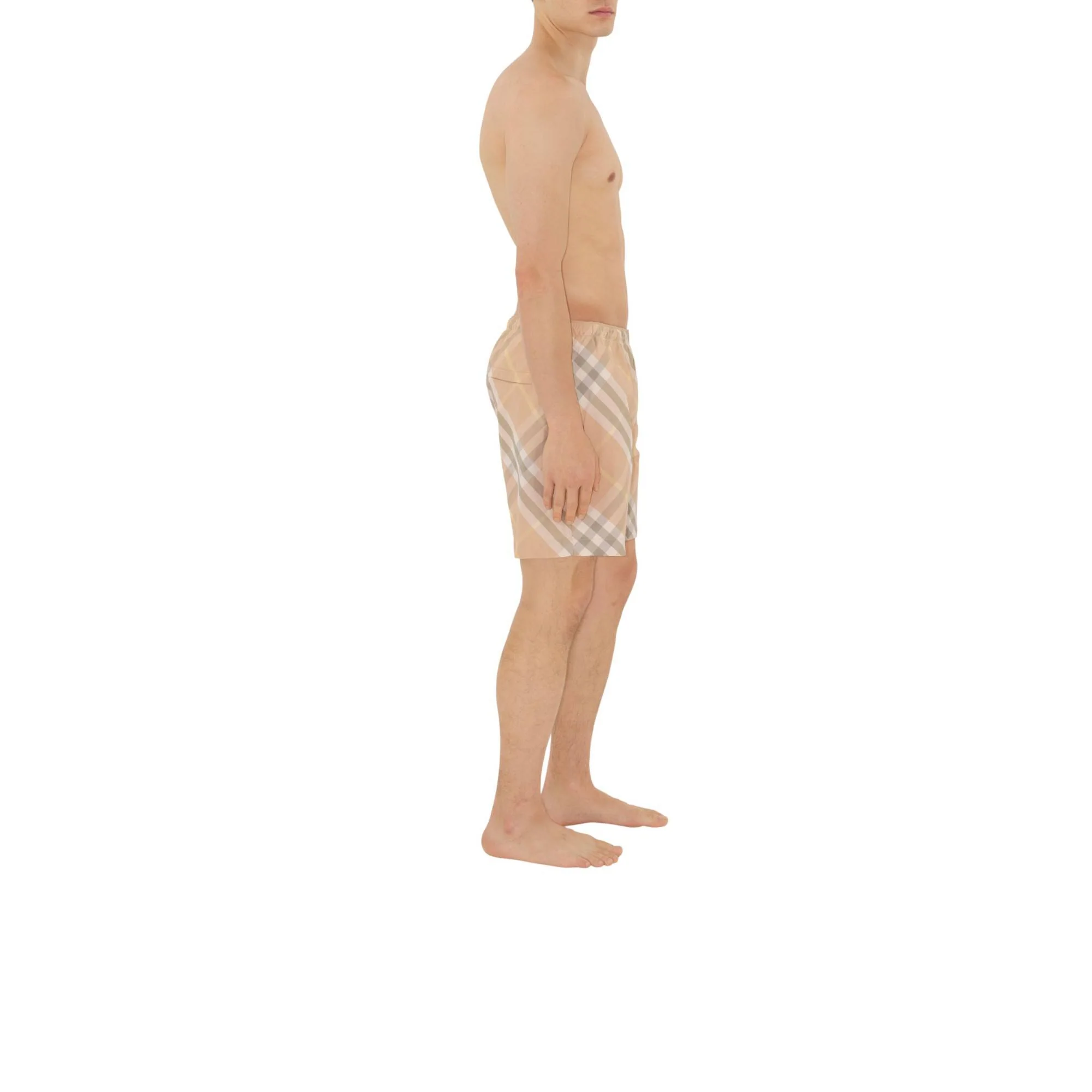 Check Swim Shorts - Flax IP Check - Image 3