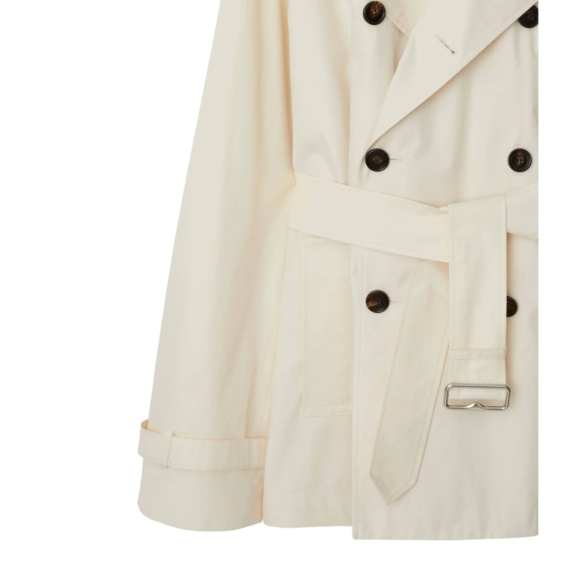 Short Gabardine Trench Coat - Calico - Image 6