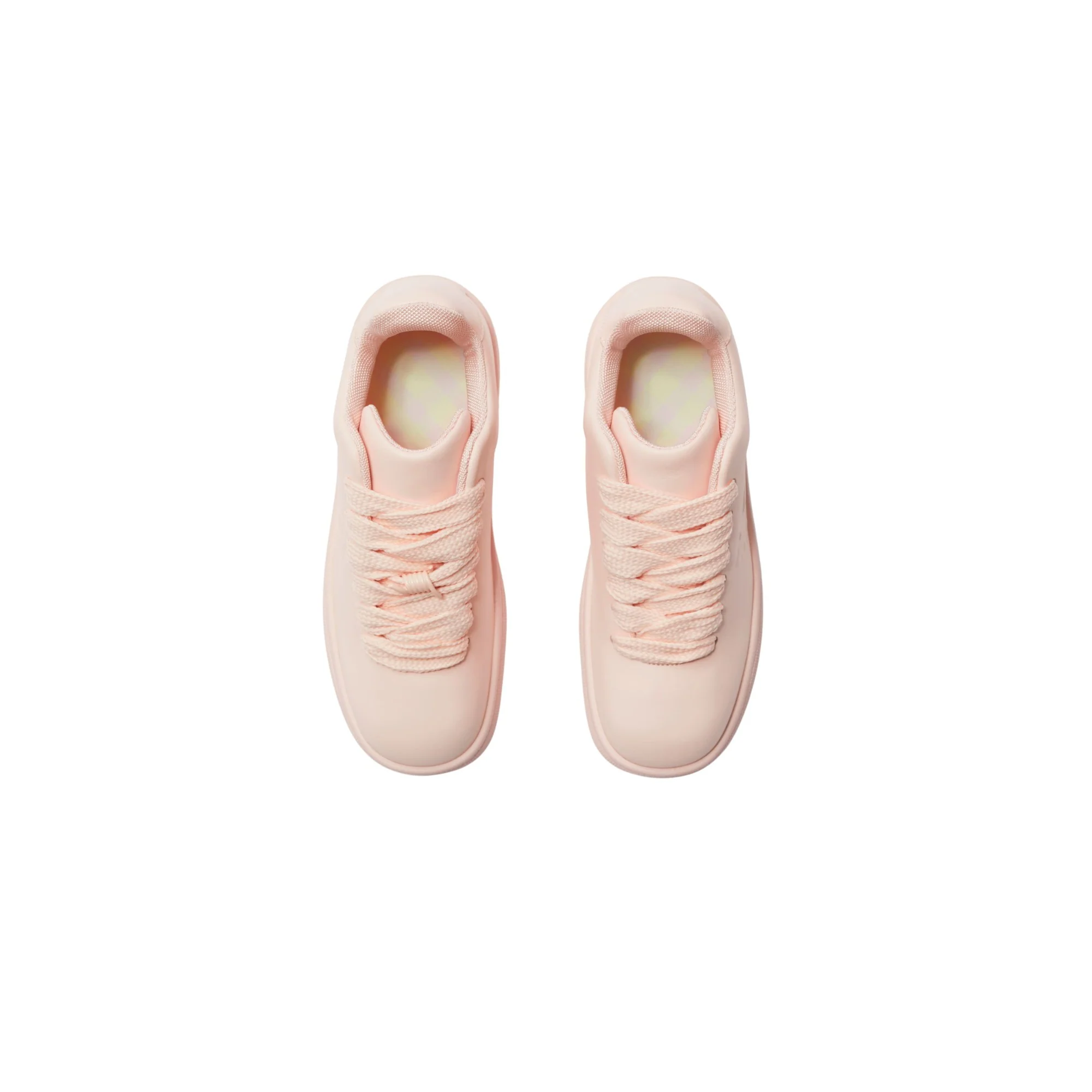 Leather Box Sneakers - Baby Neon - Image 5