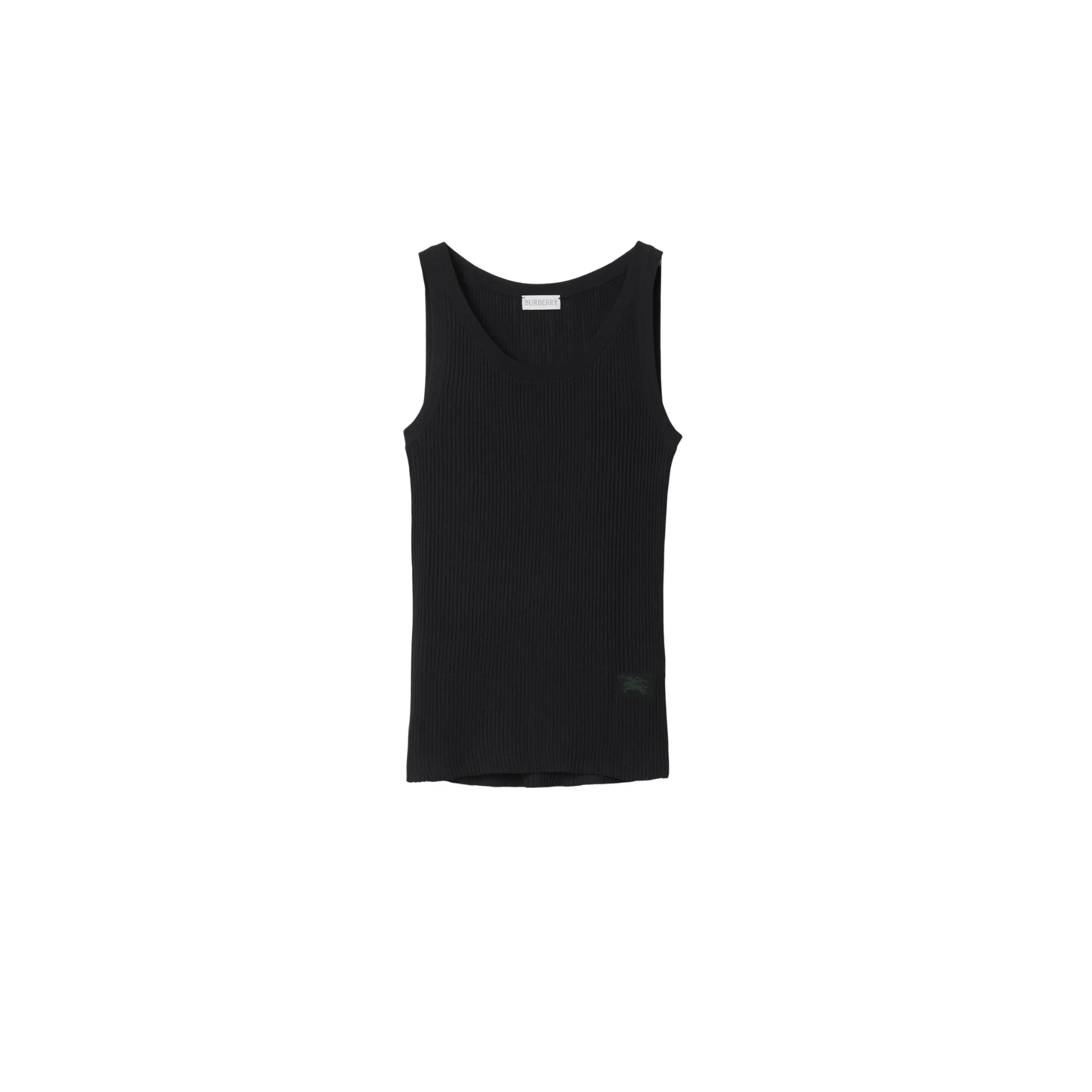 Rib Knit Vest - Black