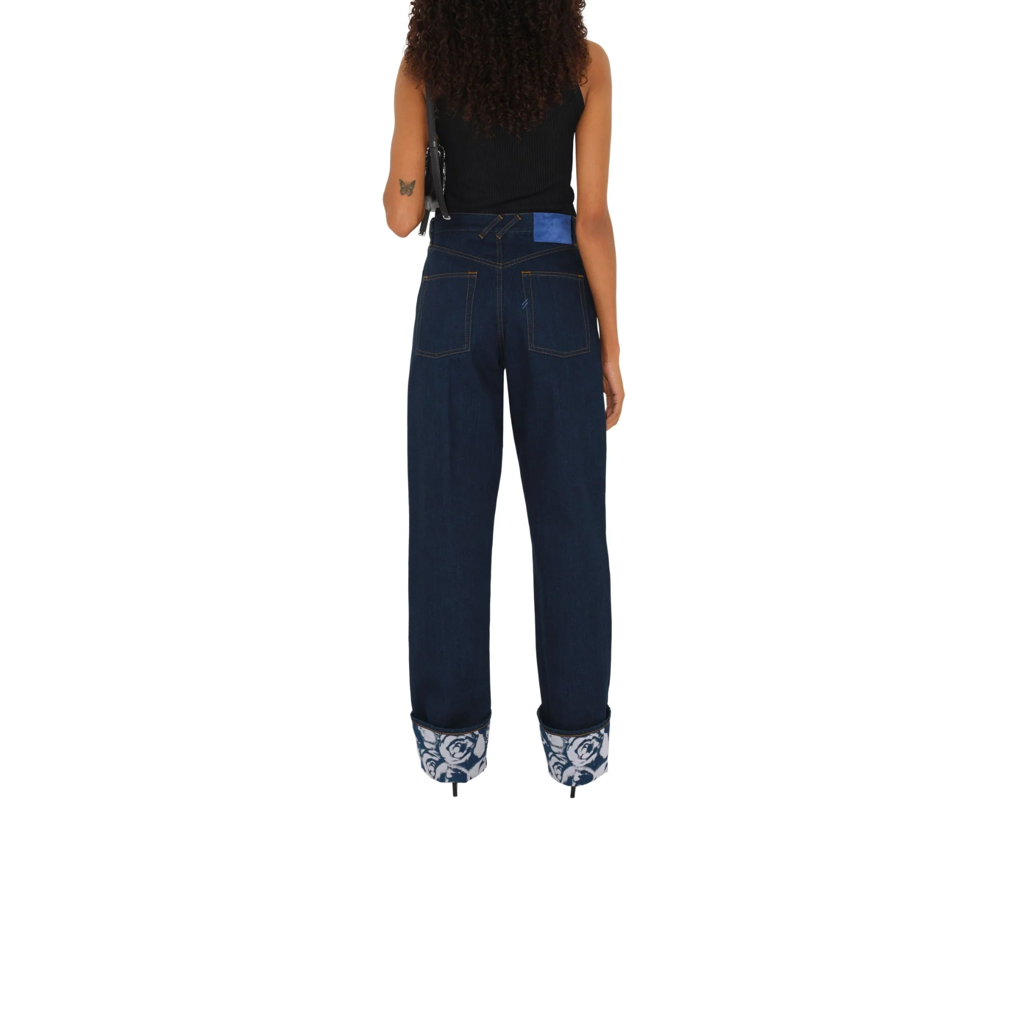 Rib Knit Vest - Black - Image 4