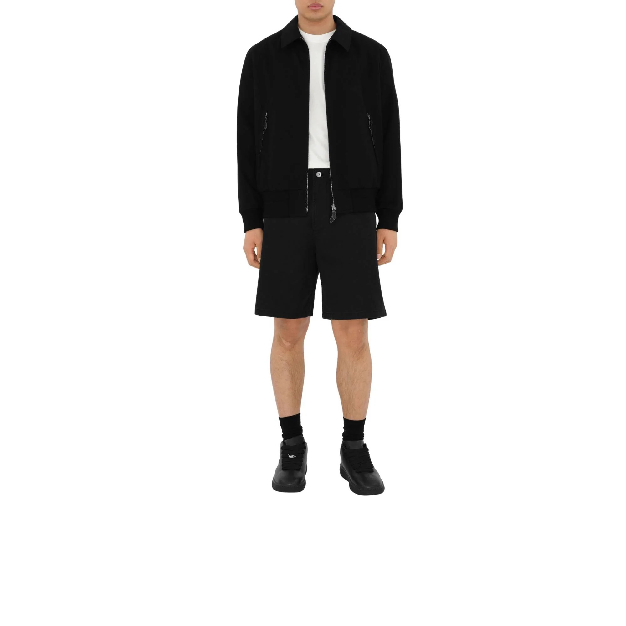 Cotton Shorts - Black - Image 2