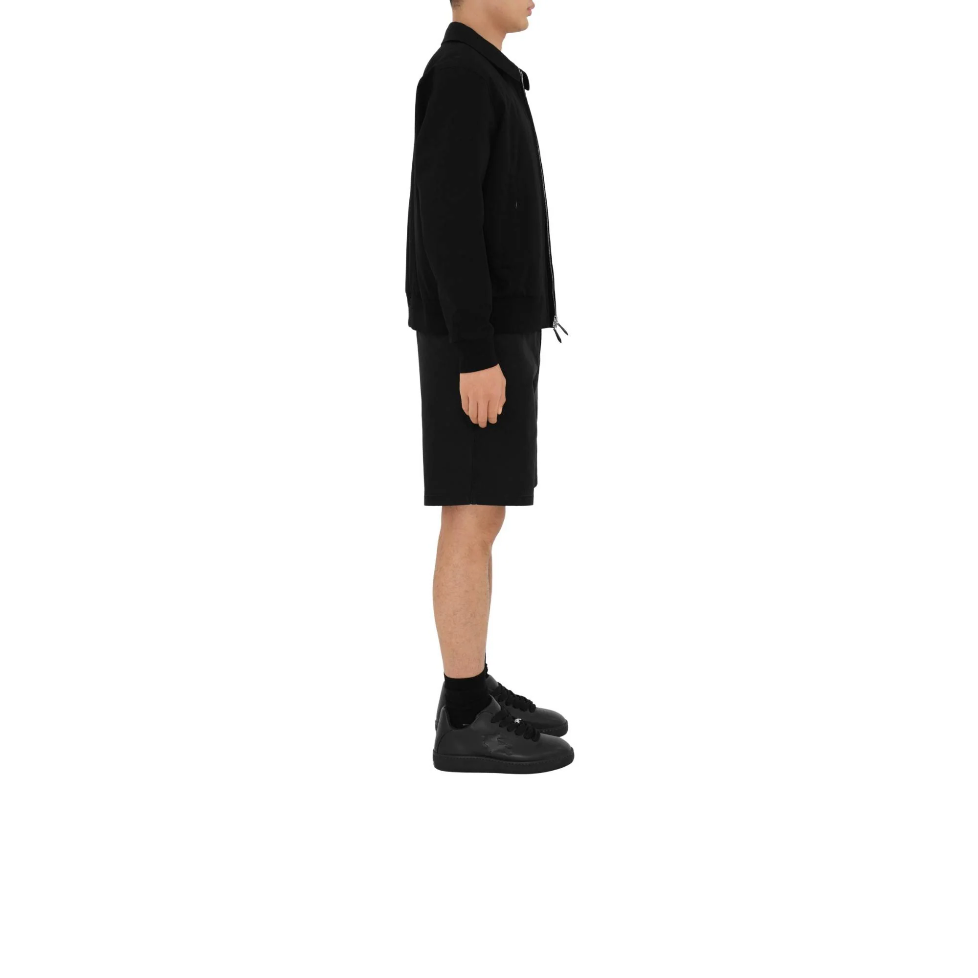 Cotton Shorts - Black - Image 3